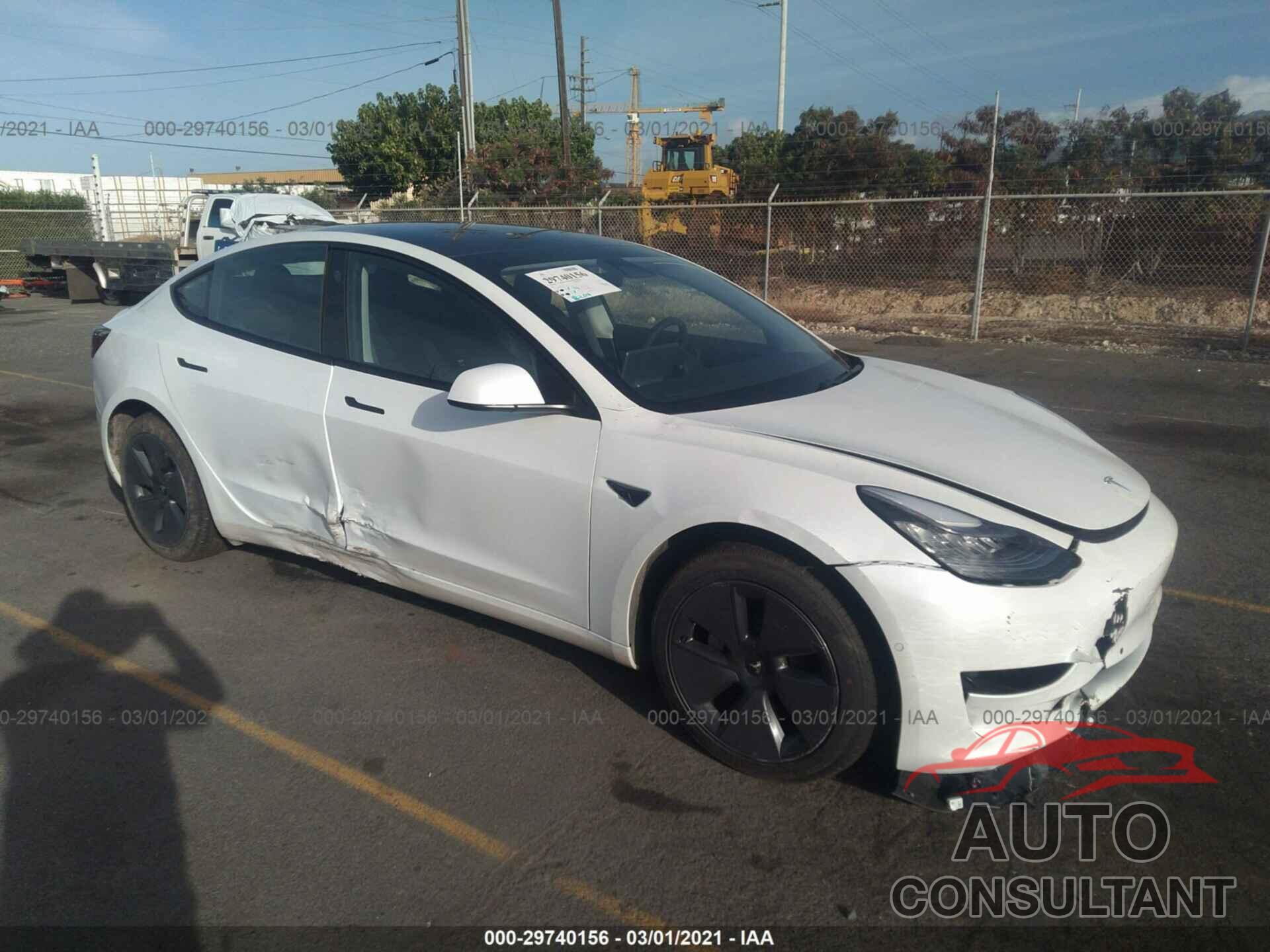 TESLA MODEL 3 2021 - 5YJ3E1EA4MF852025