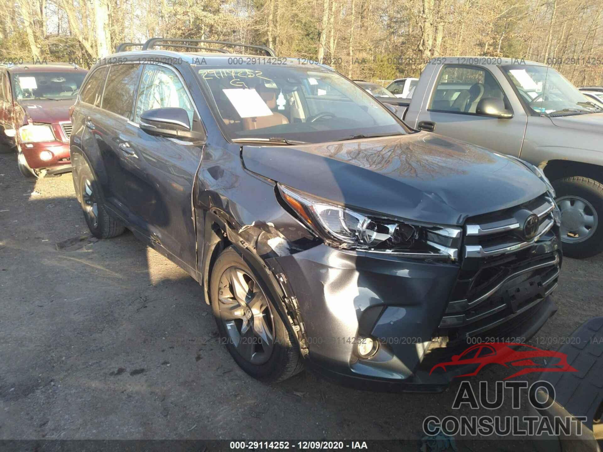TOYOTA HIGHLANDER 2017 - 5TDDZRFH3HS452381