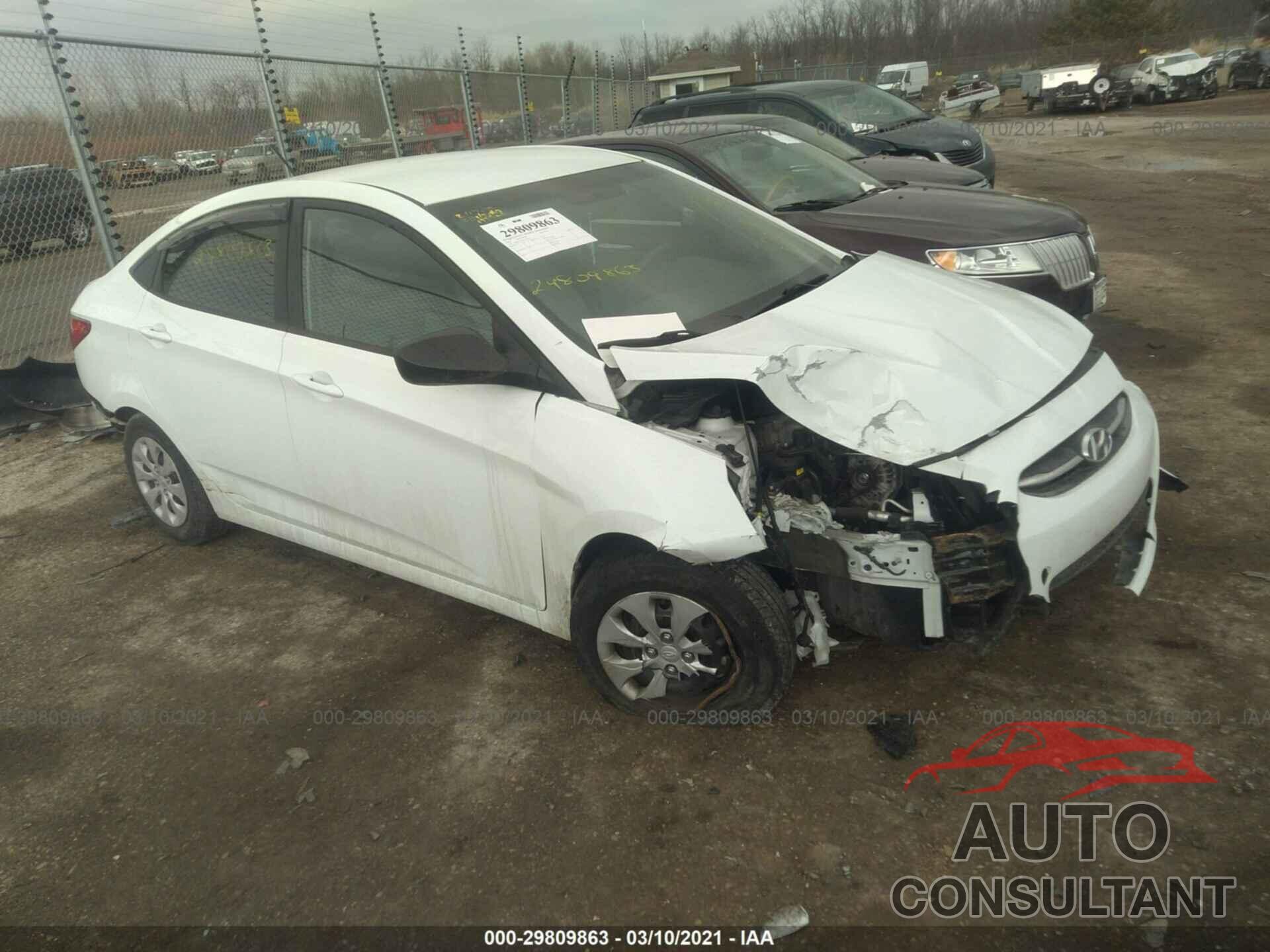 HYUNDAI ACCENT 2016 - KMHCT4AE6GU152174