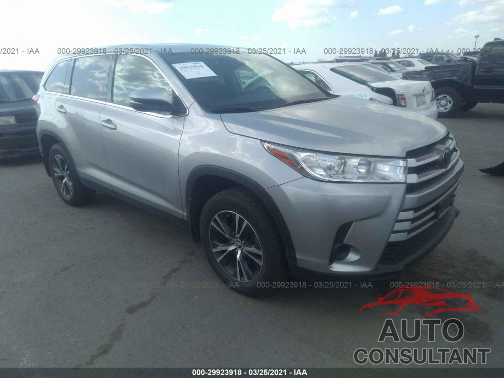 TOYOTA HIGHLANDER 2019 - 5TDBZRFH8KS980173