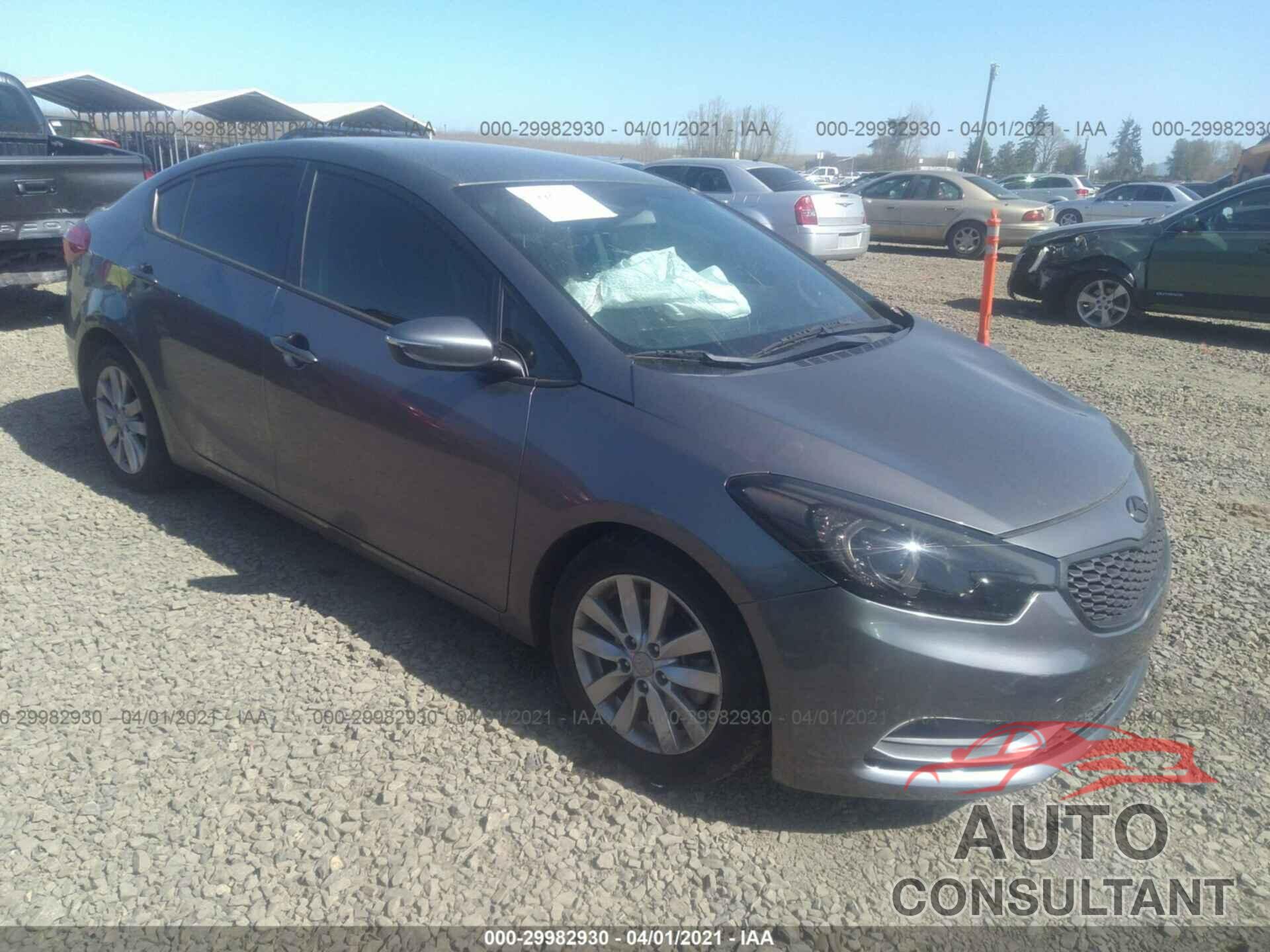 KIA FORTE 2016 - KNAFX4A64G5441771