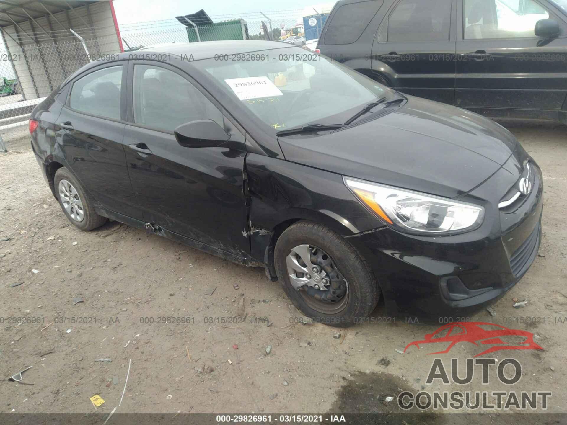 HYUNDAI ACCENT 2016 - KMHCT4AE4GU093495