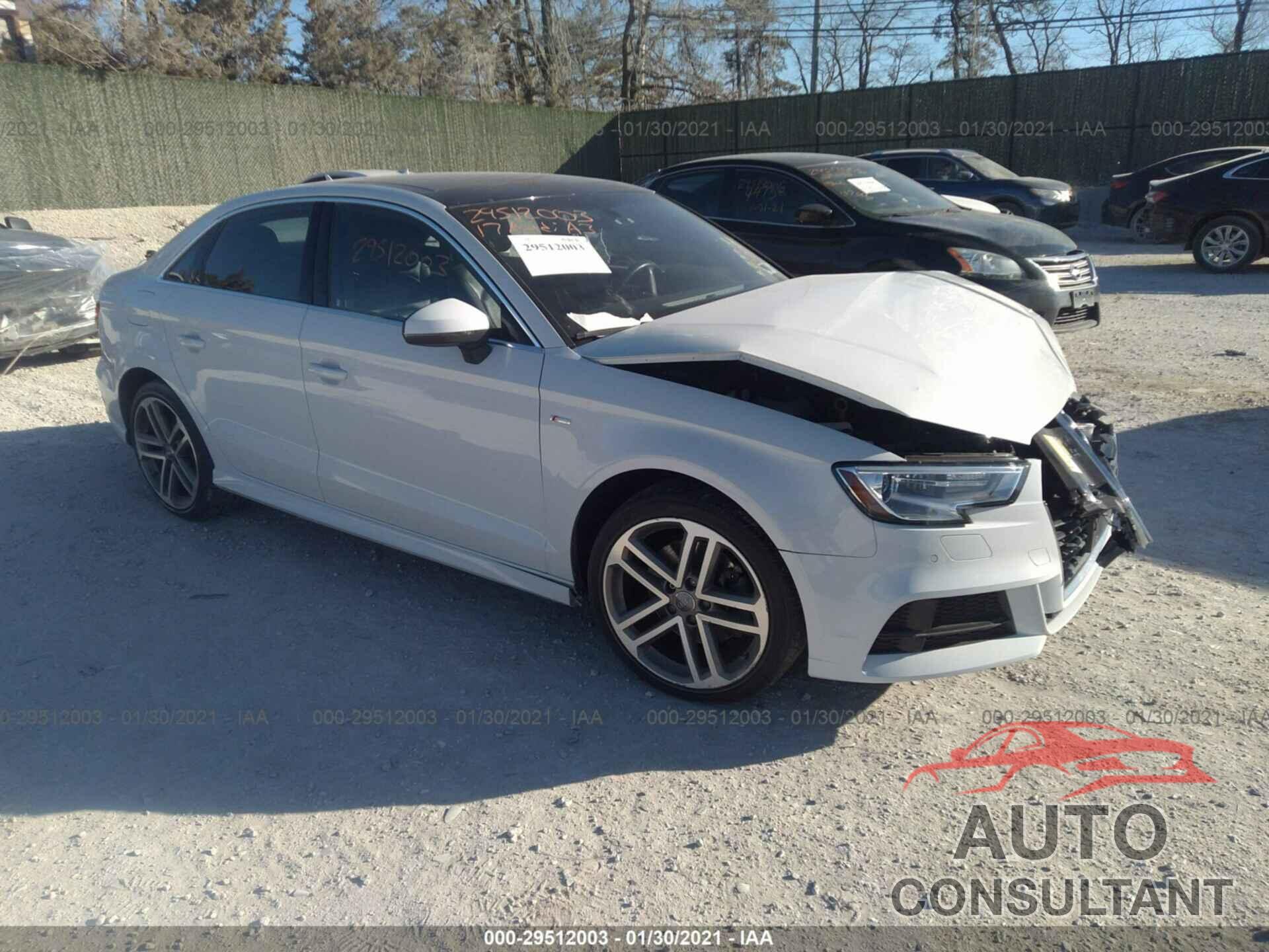 AUDI A3 SEDAN 2017 - WAUJ8GFF8H1030352