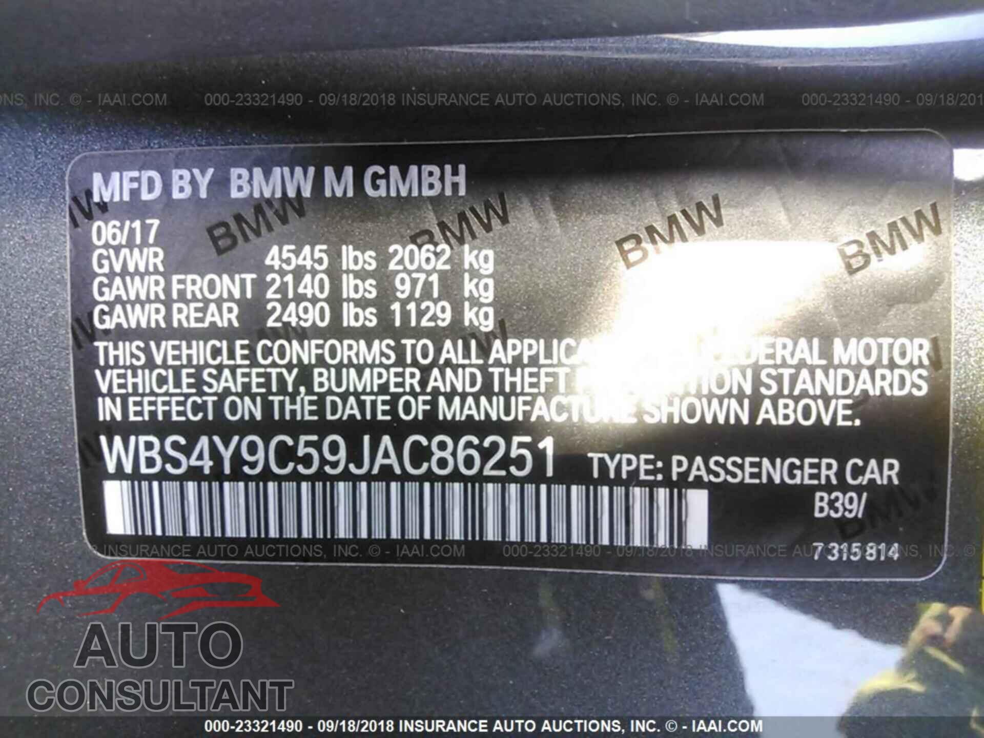 Bmw M4 2018 - WBS4Y9C59JAC86251
