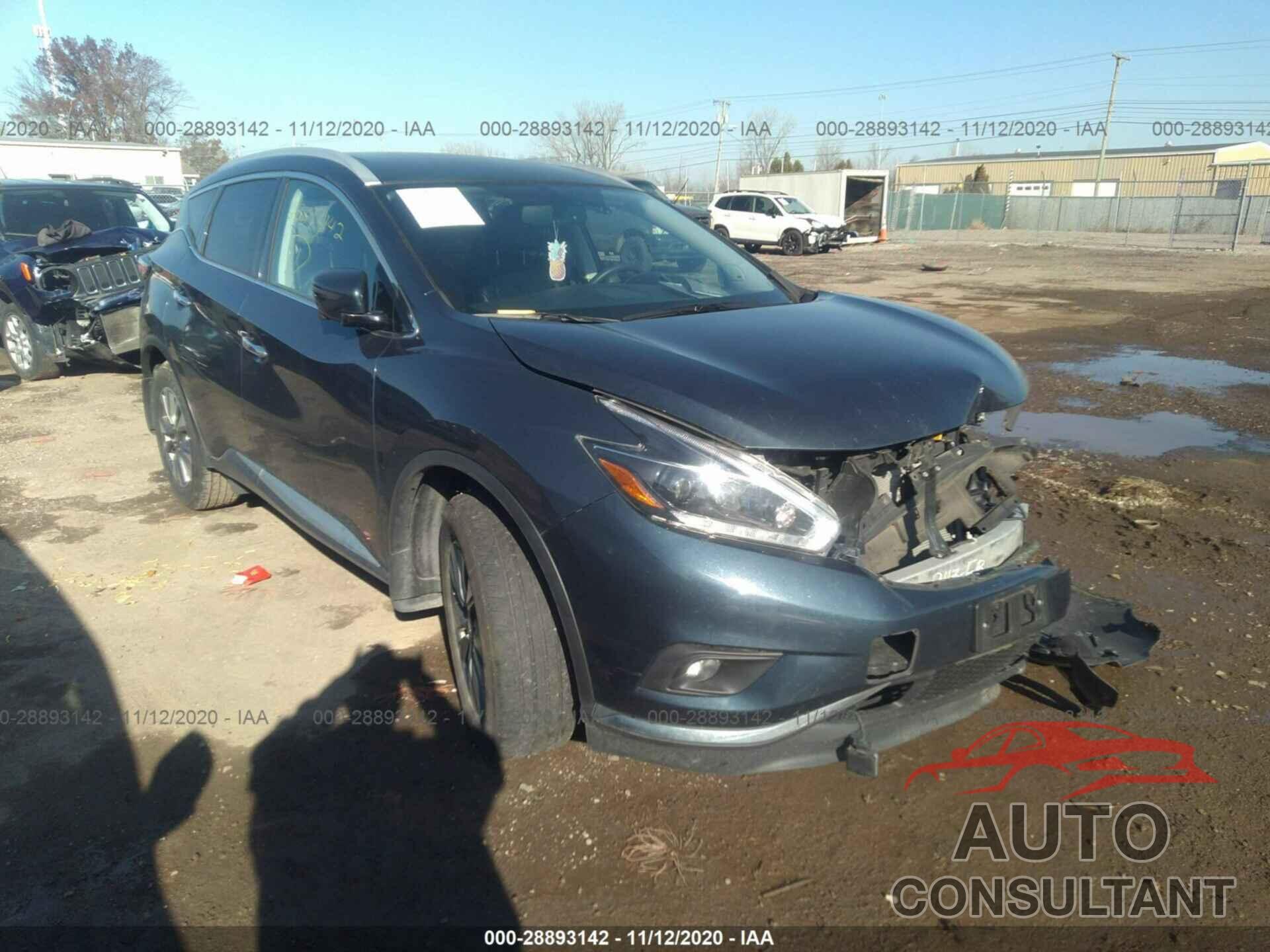 NISSAN MURANO 2018 - 5N1AZ2MH2JN170981