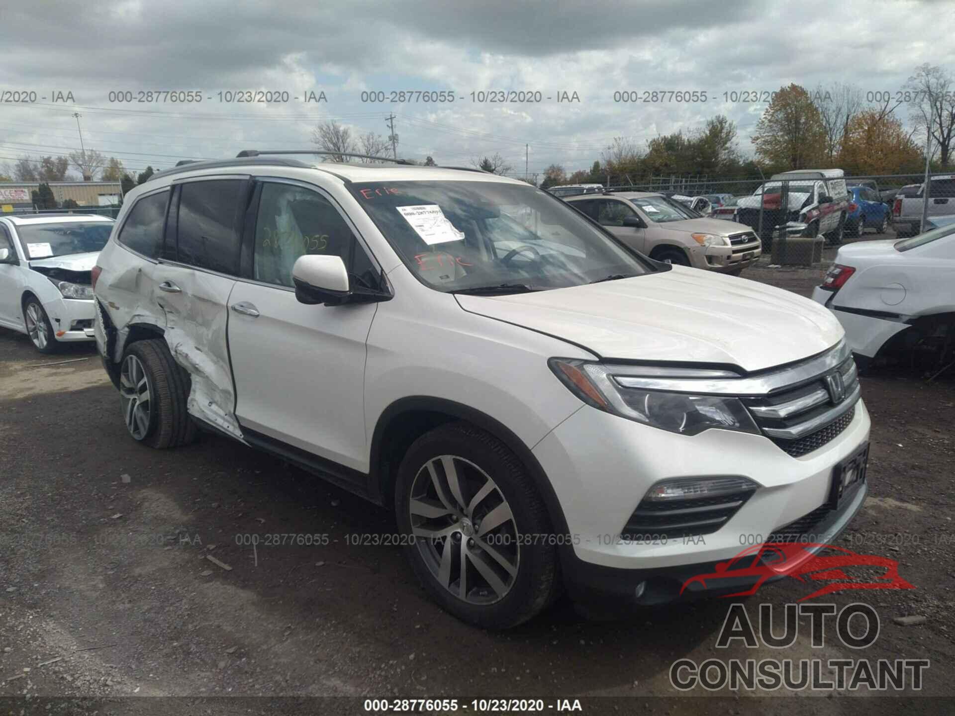 HONDA PILOT 2016 - 5FNYF6H9XGB039438