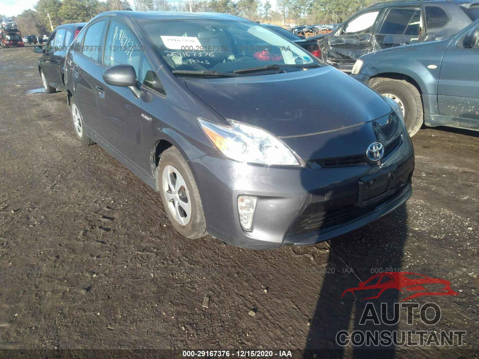 TOYOTA PRIUS 2012 - JTDKN3DU5C1562161