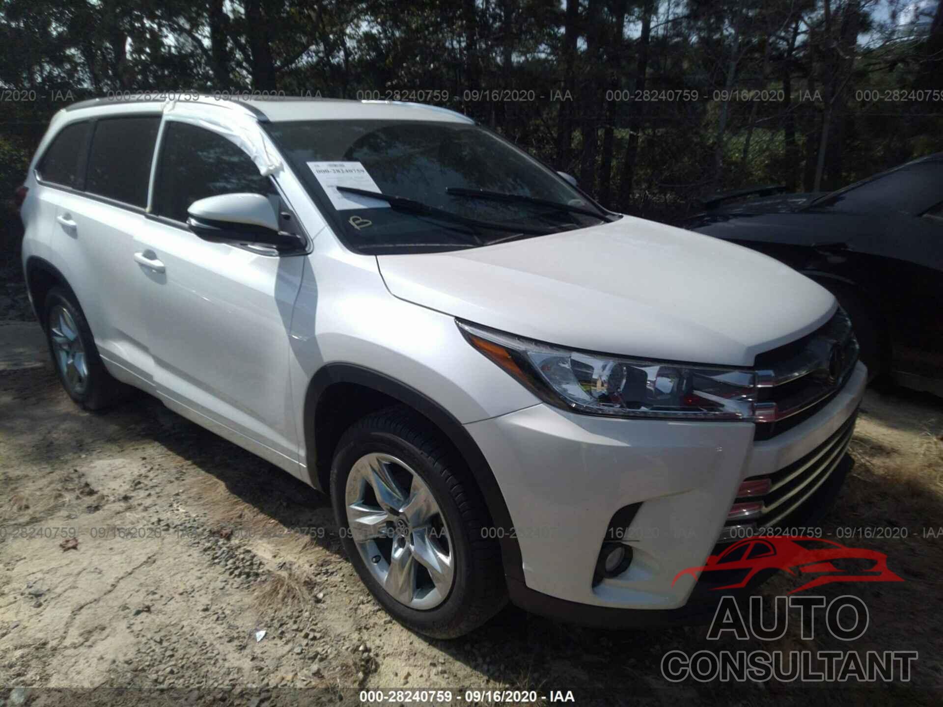 TOYOTA HIGHLANDER 2017 - 5TDYZRFH3HS213642