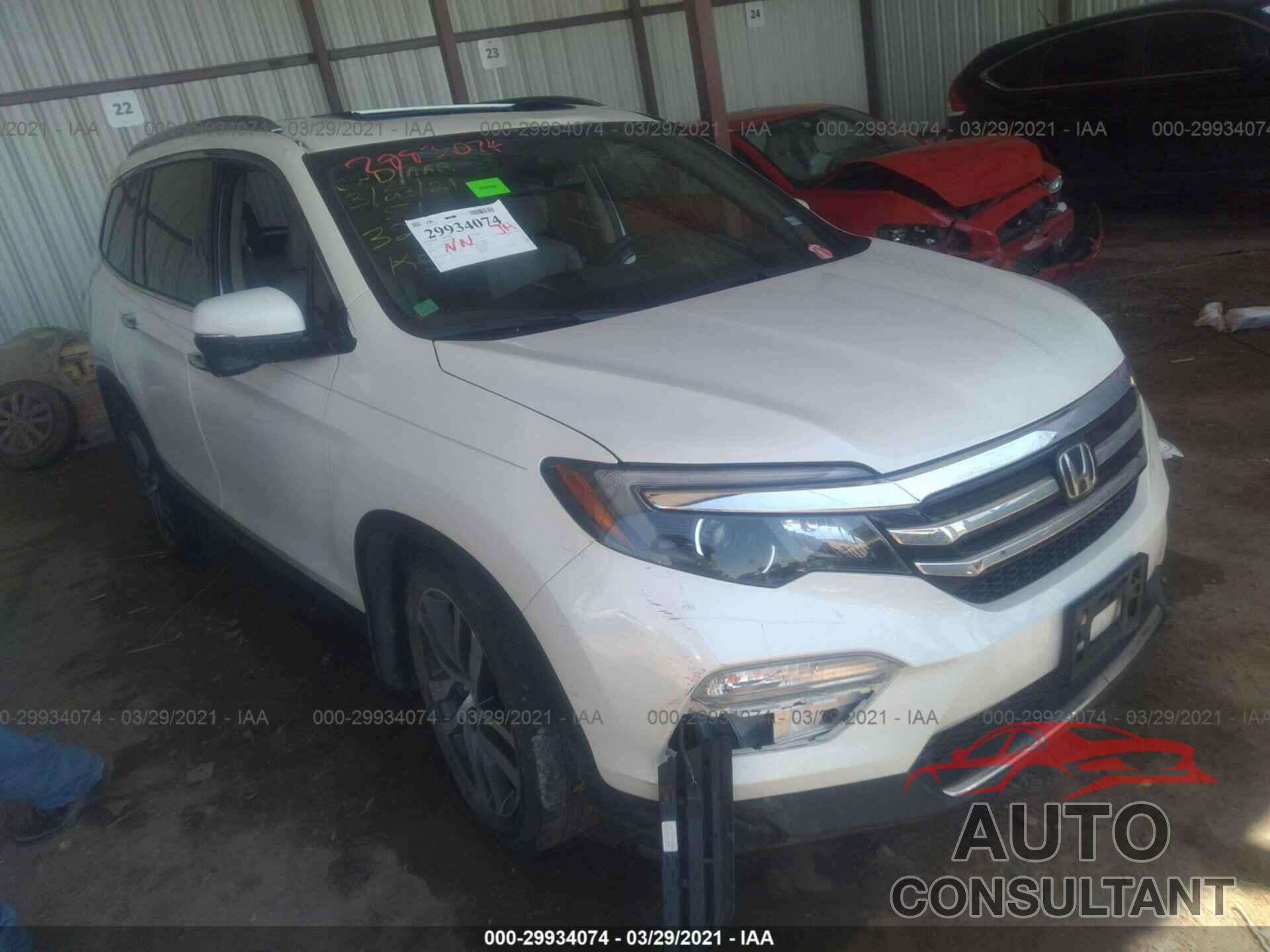 HONDA PILOT 2016 - 5FNYF5H99GB039148