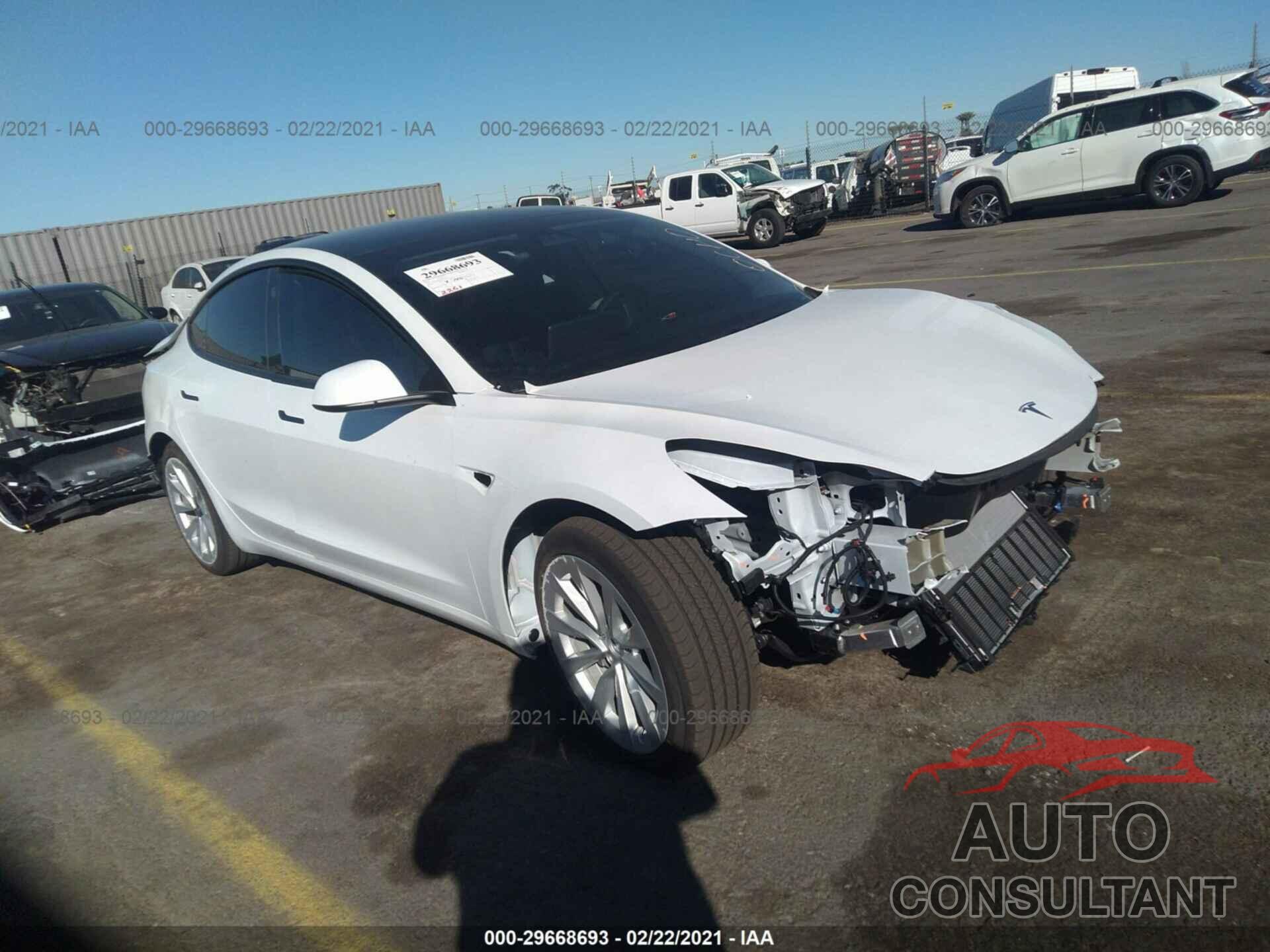 TESLA MODEL 3 2021 - 5YJ3E1EB2MF874291