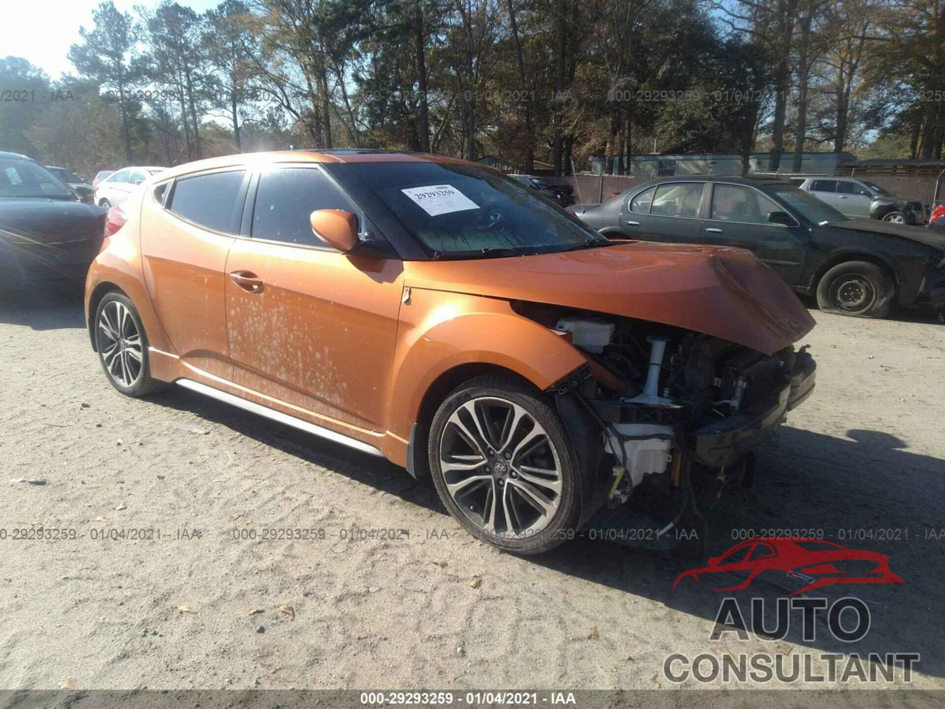 HYUNDAI VELOSTER 2016 - KMHTC6AE7GU256510