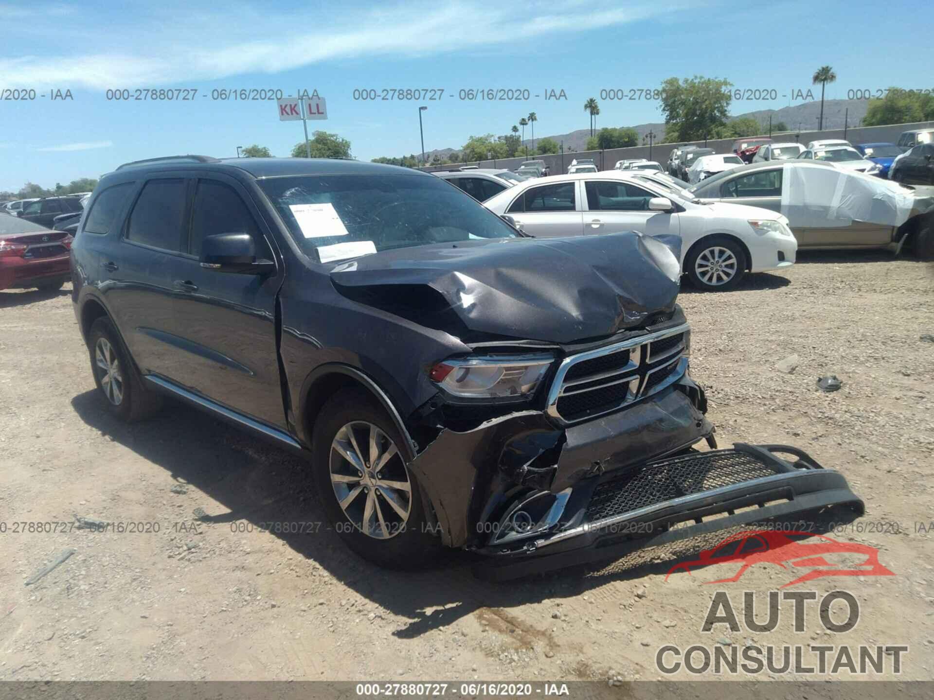 Dodge Durango 2016 - 1C4RDHDG9GC346414