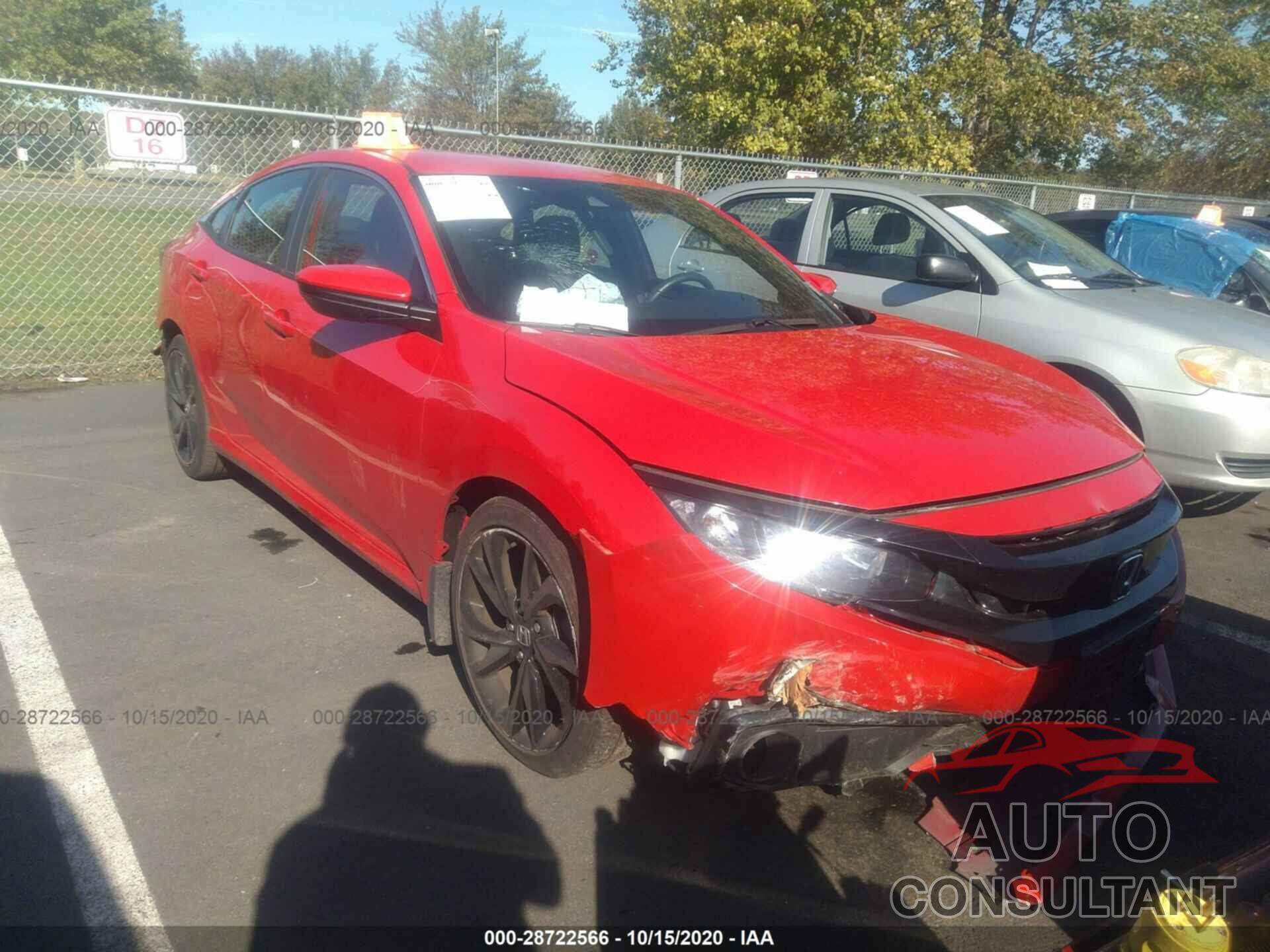 HONDA CIVIC SEDAN 2019 - 2HGFC2F81KH541360