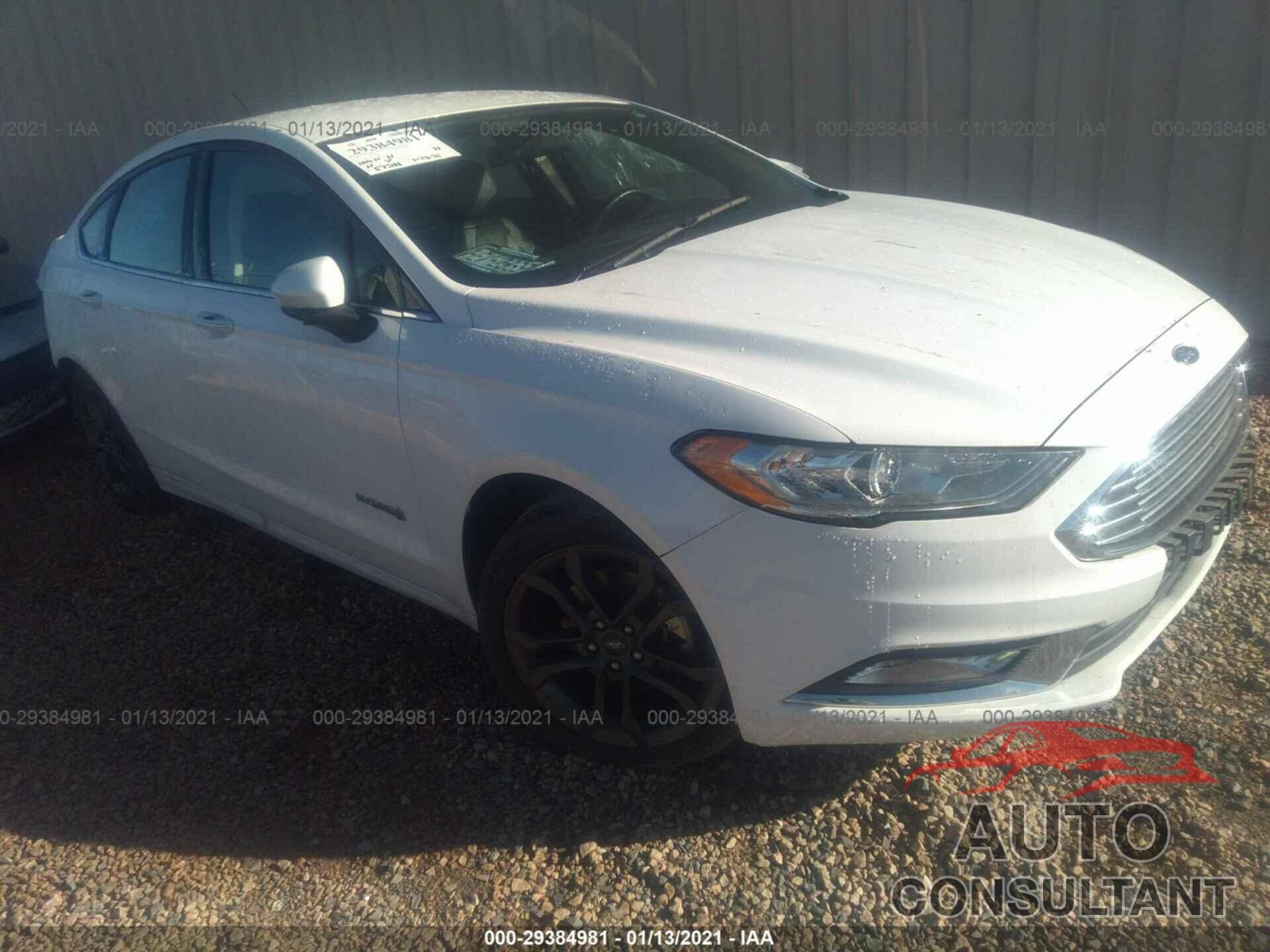 FORD FUSION HYBRID 2018 - 3FA6P0LU9JR146294