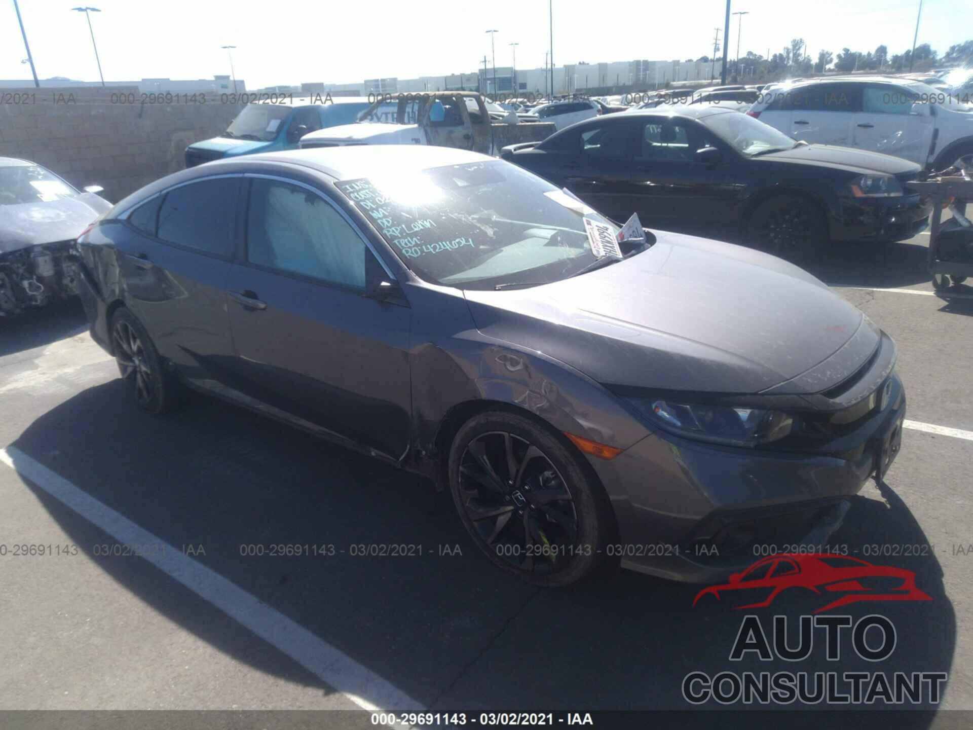 HONDA CIVIC SEDAN 2019 - 2HGFC2F89KH510289