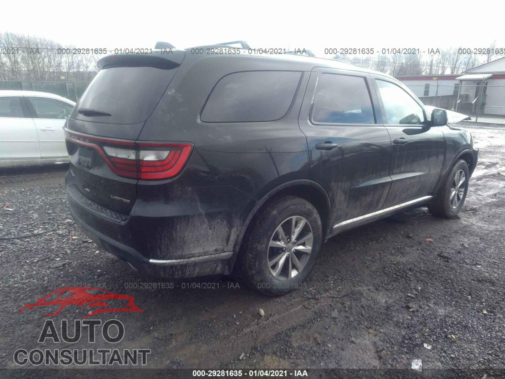 DODGE DURANGO 2016 - 1C4RDJDG2GC374885