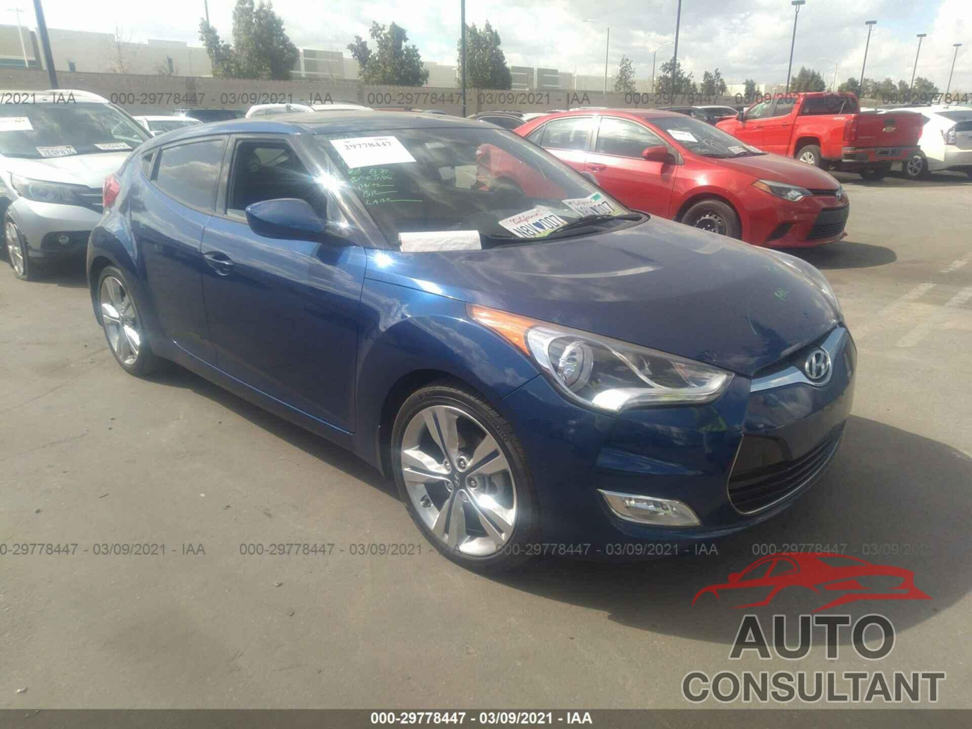 HYUNDAI VELOSTER 2016 - KMHTC6AD0GU301309