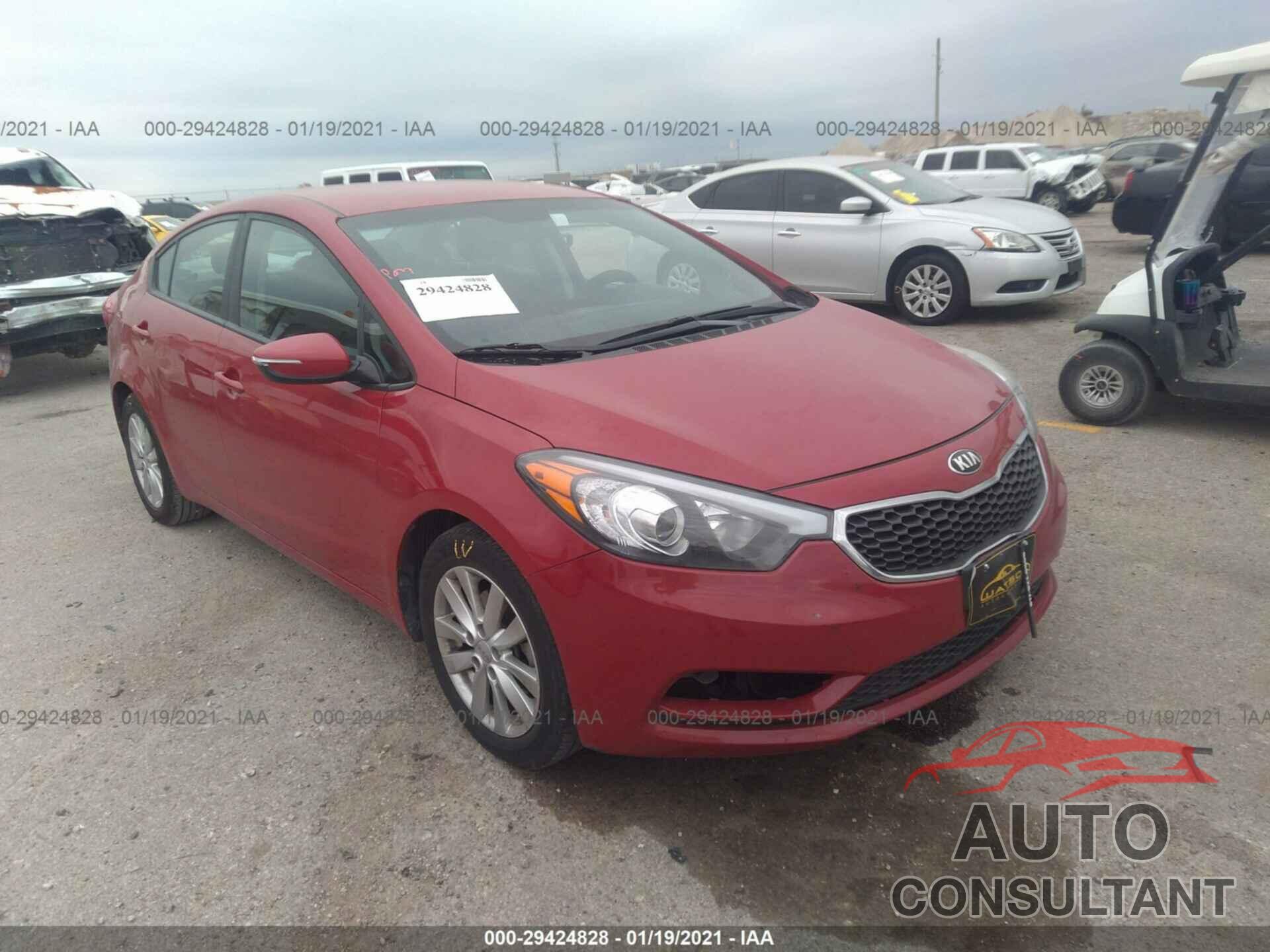 KIA FORTE 2016 - KNAFX4A66G5602279
