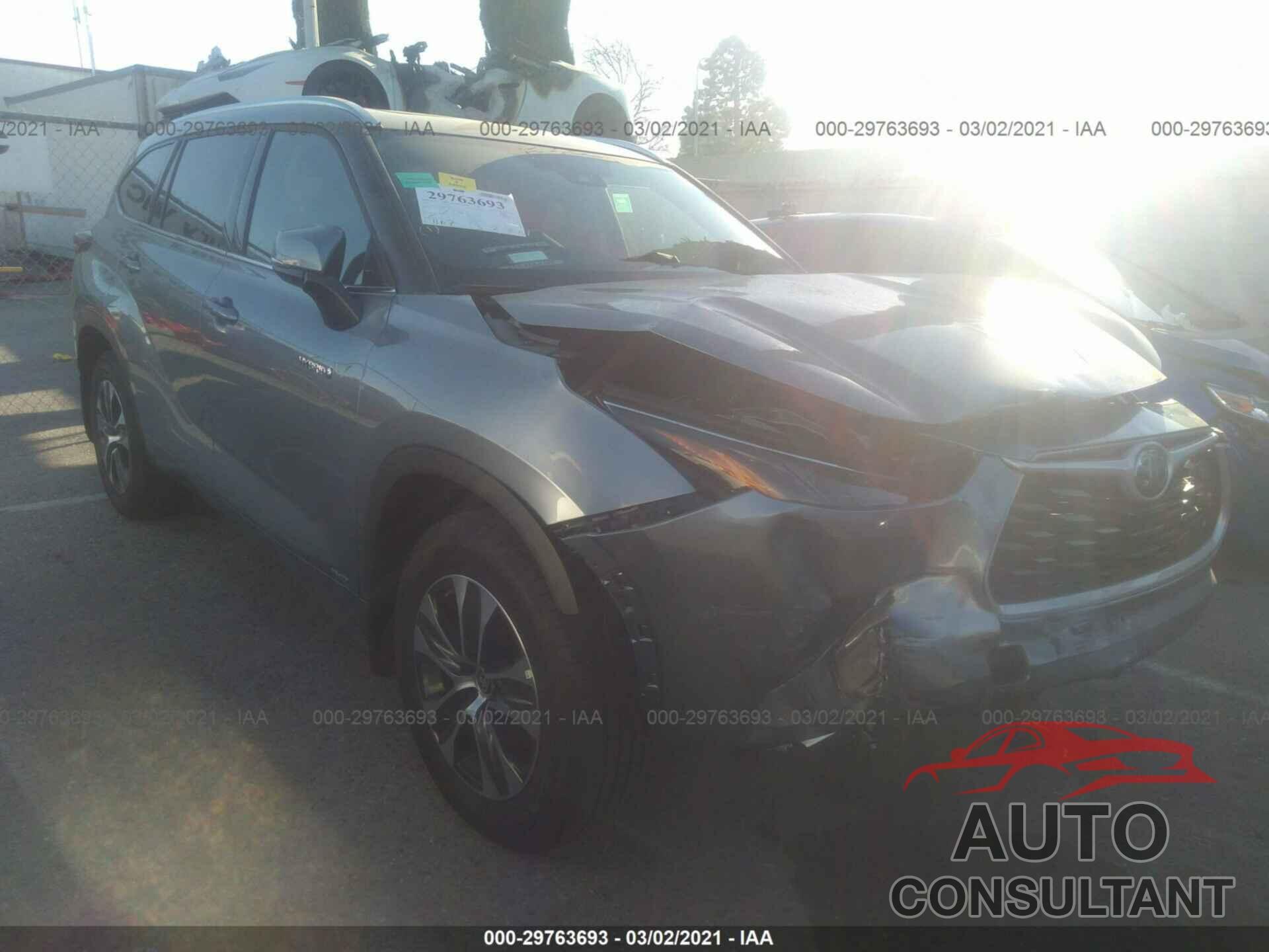 TOYOTA HIGHLANDER 2021 - 5TDHBRCH8MS026769