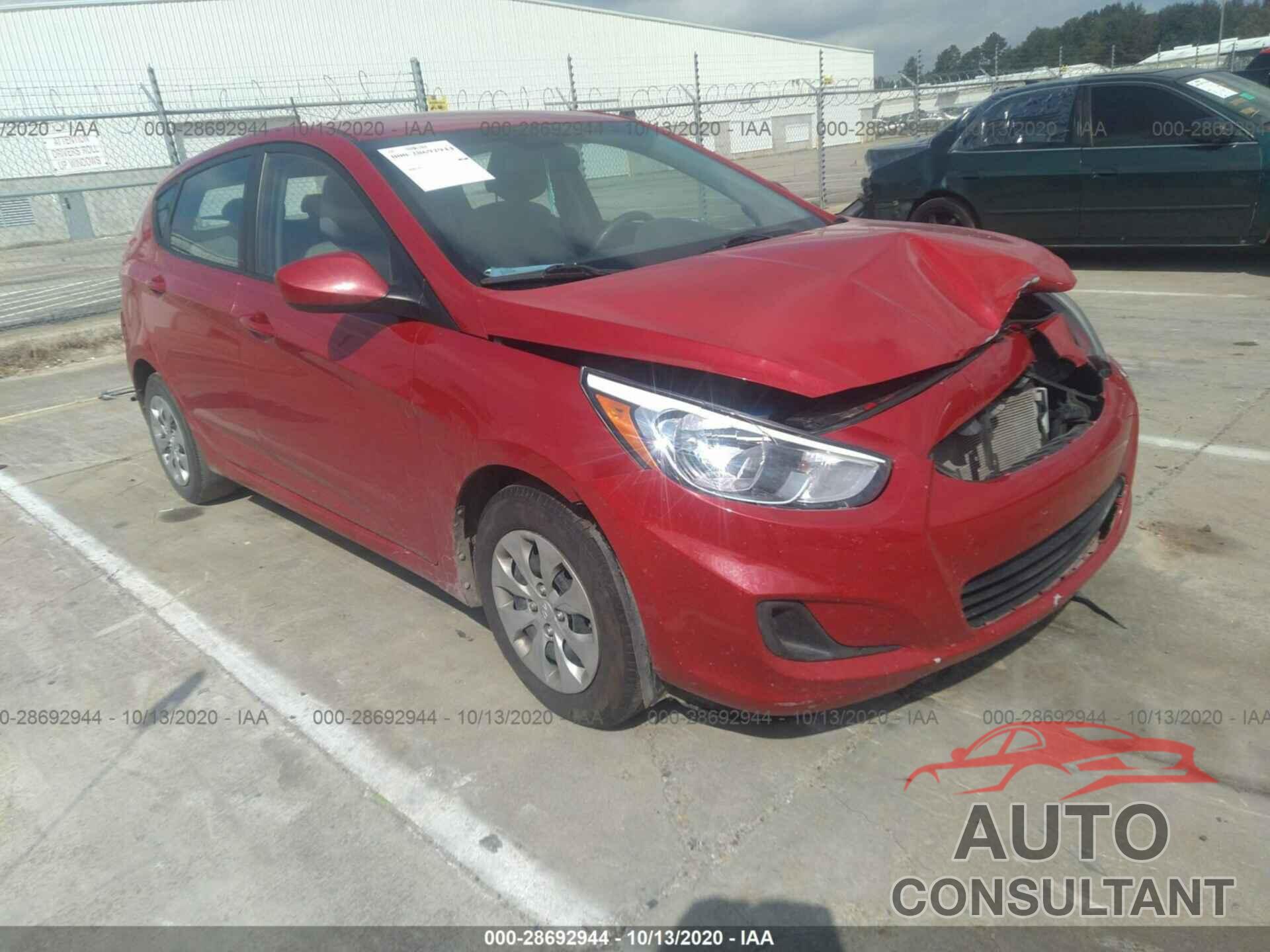 HYUNDAI ACCENT 2017 - KMHCT5AEXHU338792