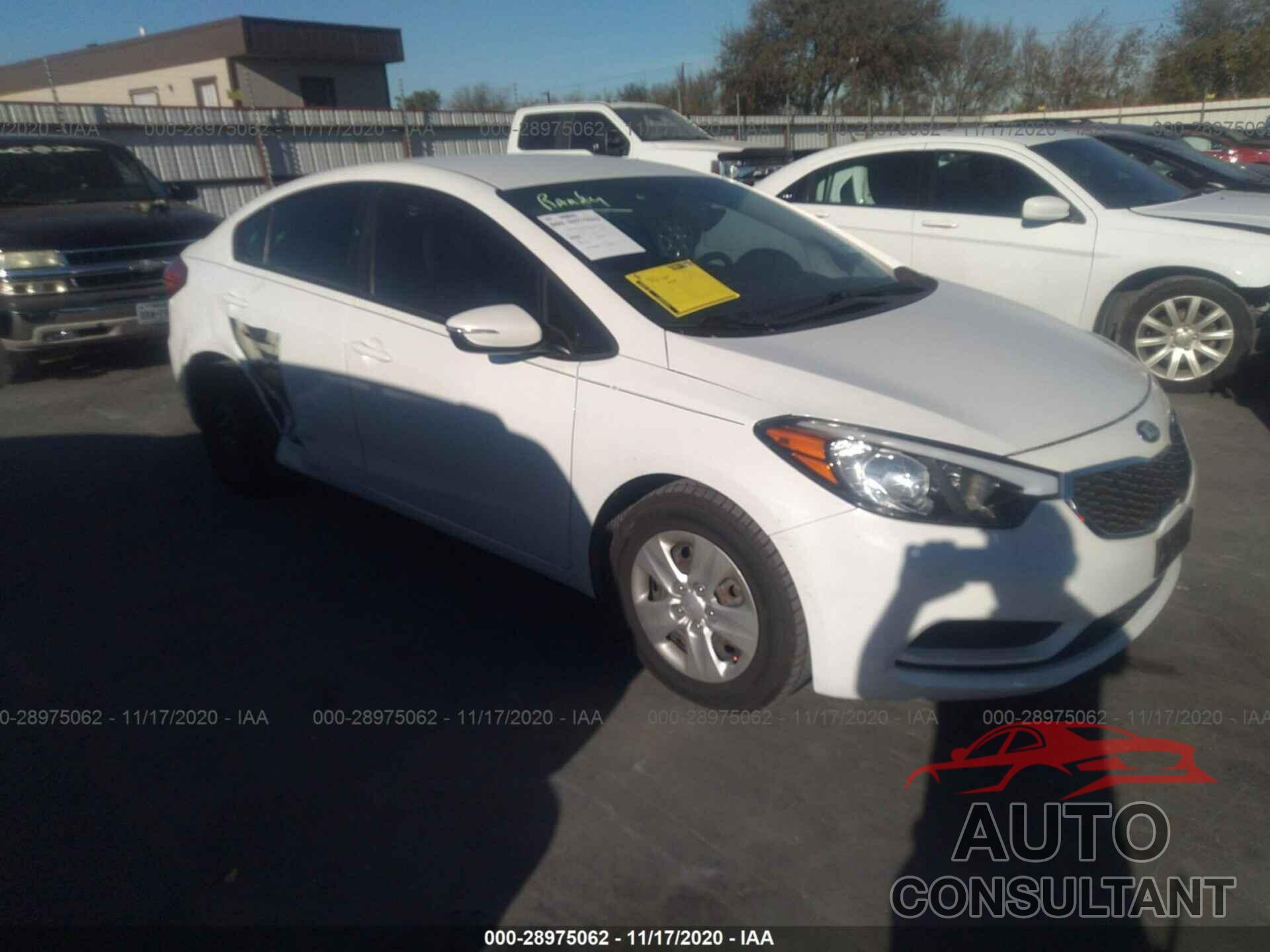 KIA FORTE 2016 - KNAFX4A68G5521431