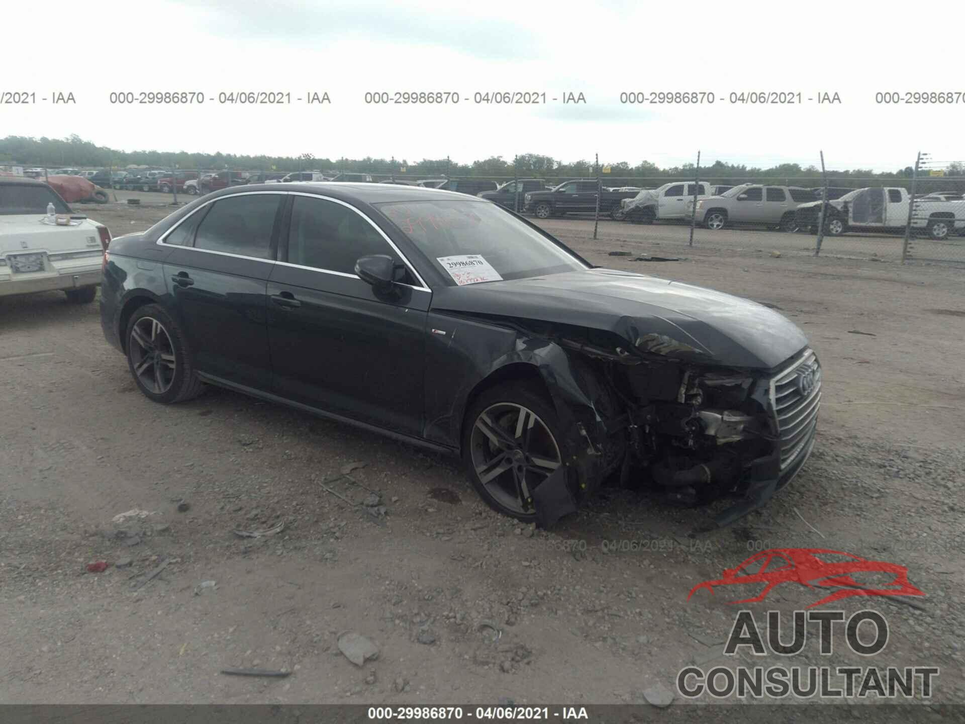 AUDI A4 2017 - WAULNAF48HN044838