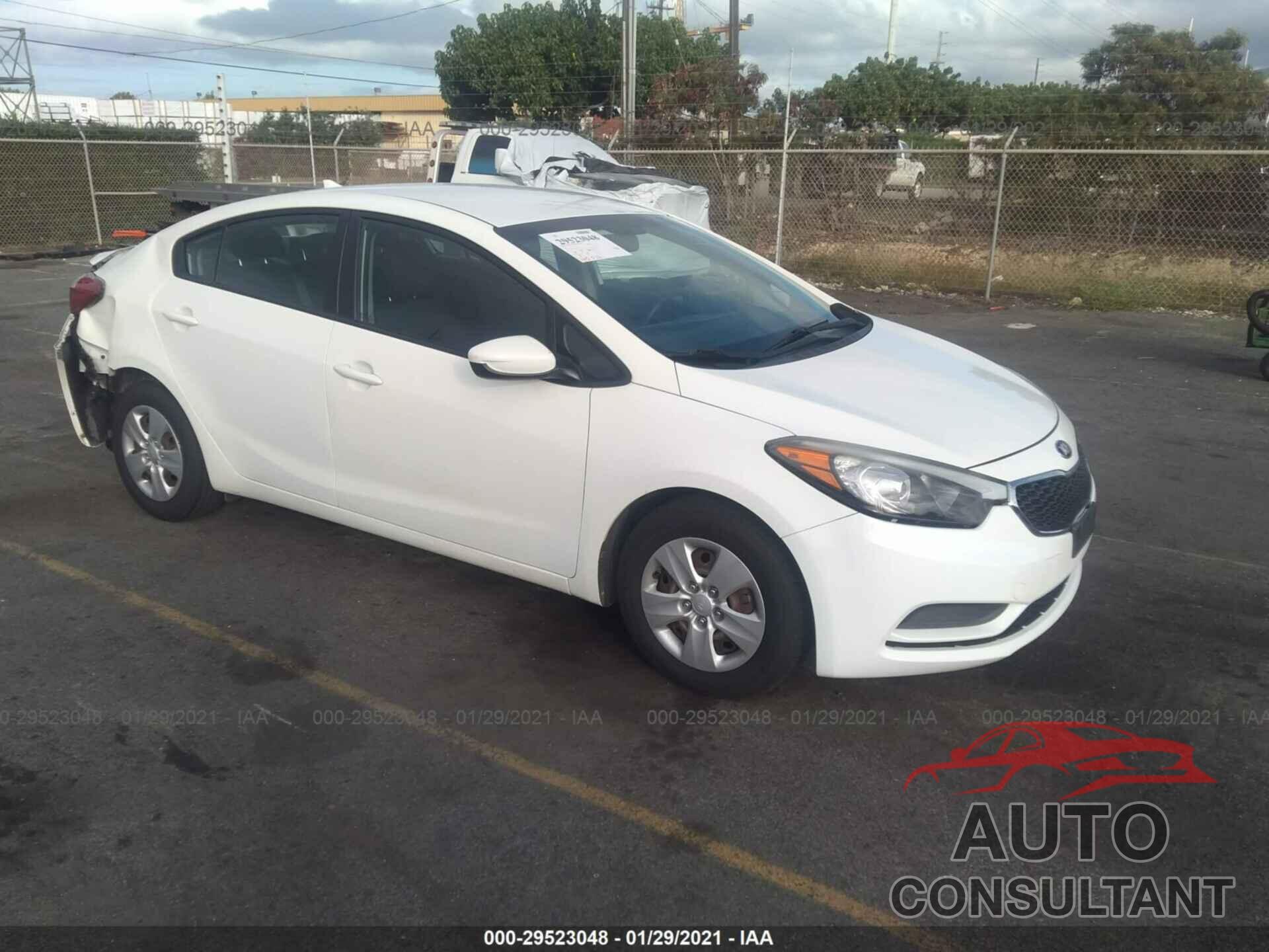 KIA FORTE 2016 - KNAFK4A6XG5484638