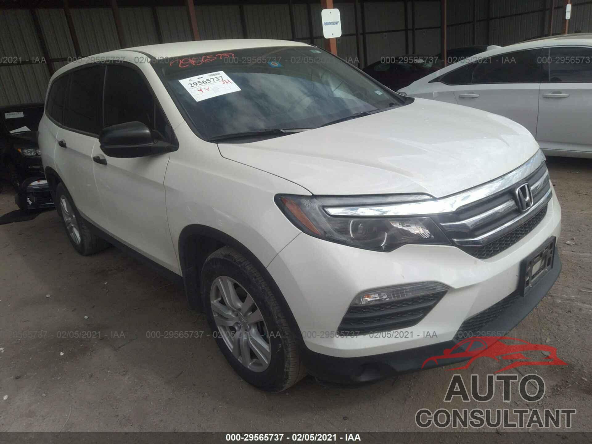 HONDA PILOT 2017 - 5FNYF5H1XHB033564