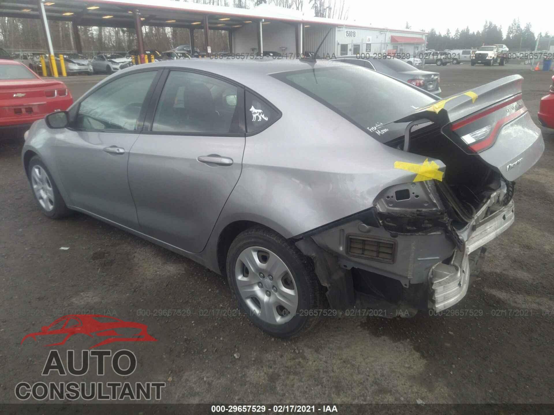 DODGE DART 2016 - 1C3CDFAA9GD736809