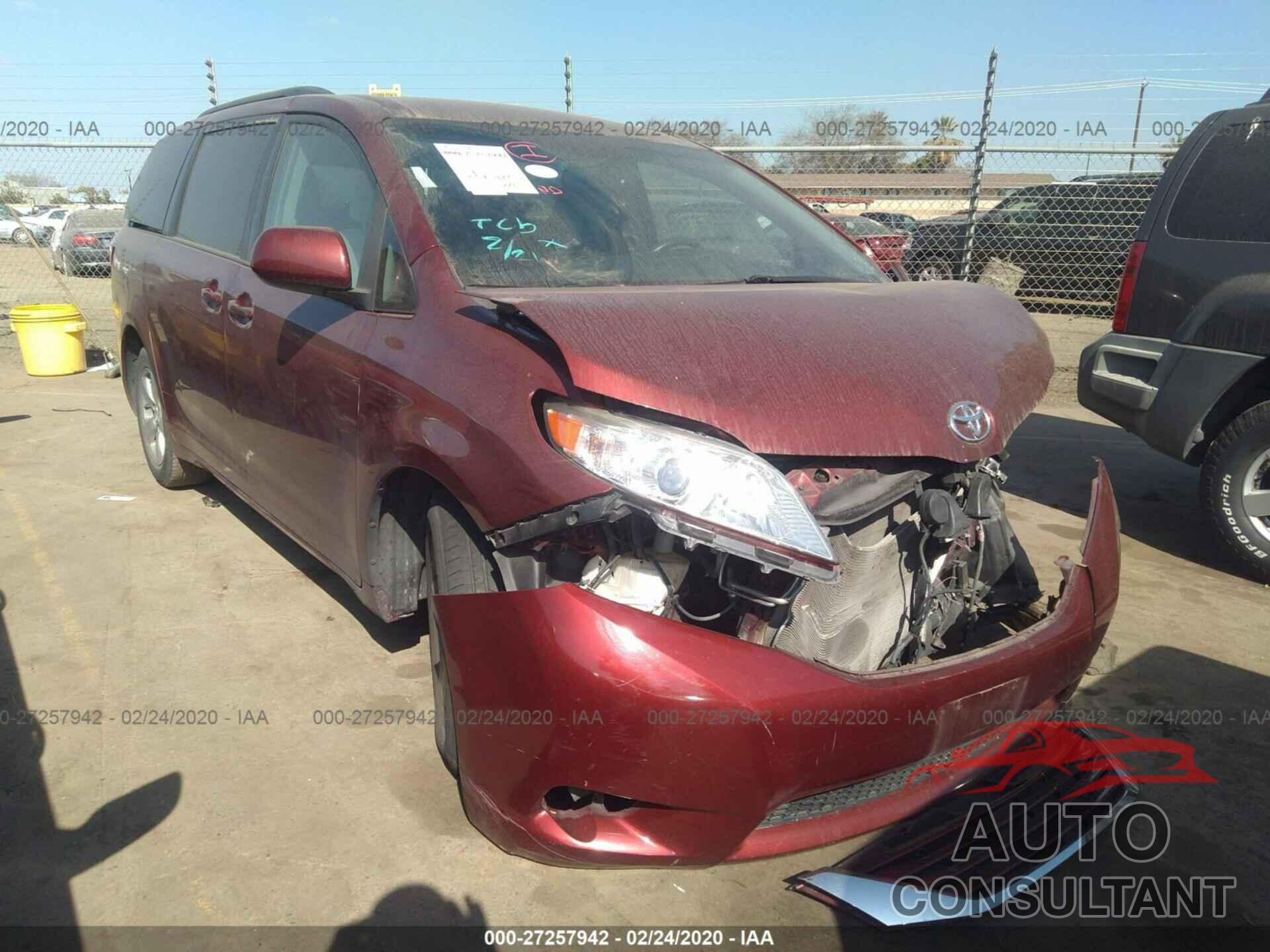 TOYOTA SIENNA 2016 - 5TDKK3DC0GS703002