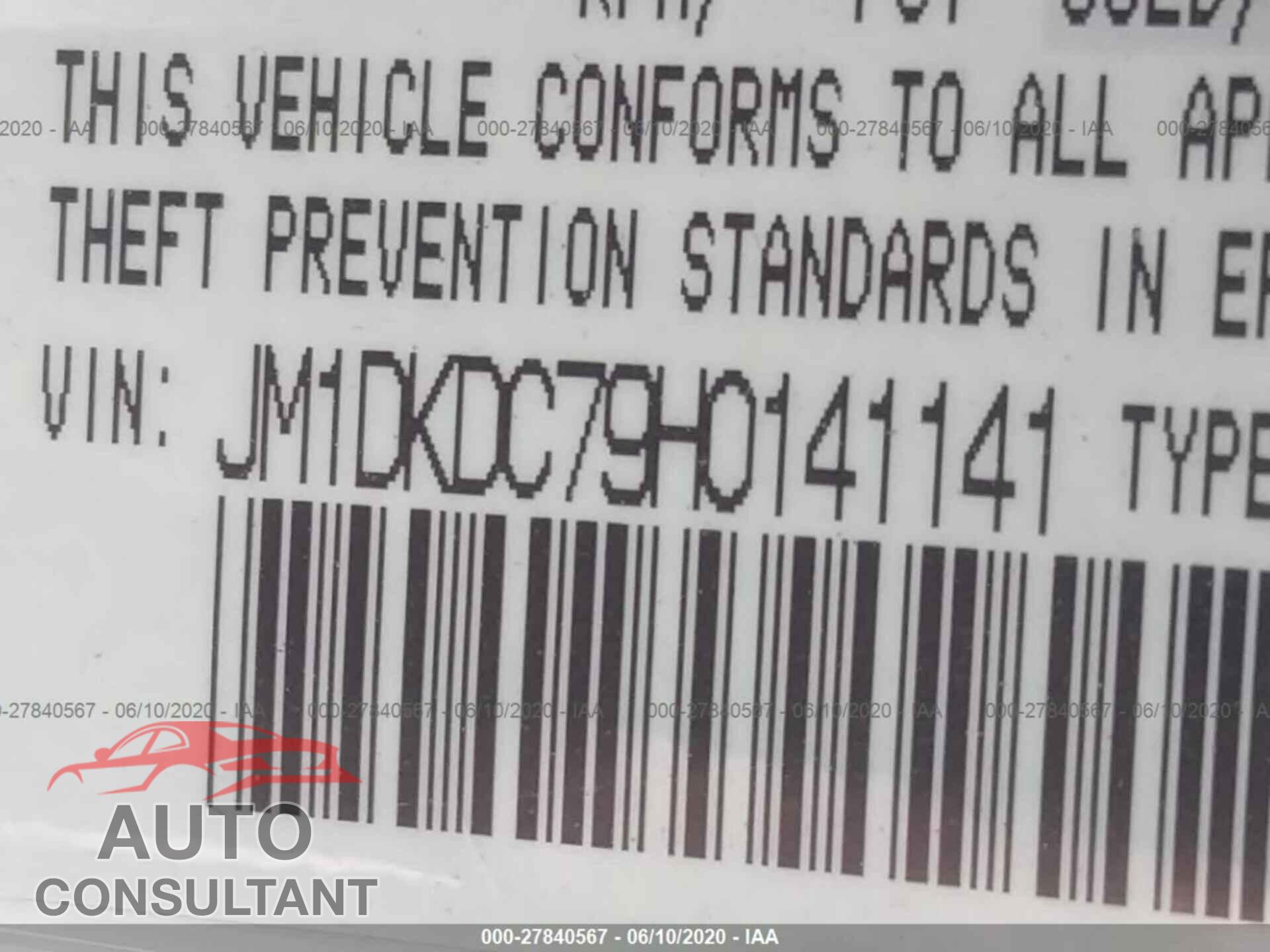 Mazda CX-3 2017 - JM1DKDC79H0141141