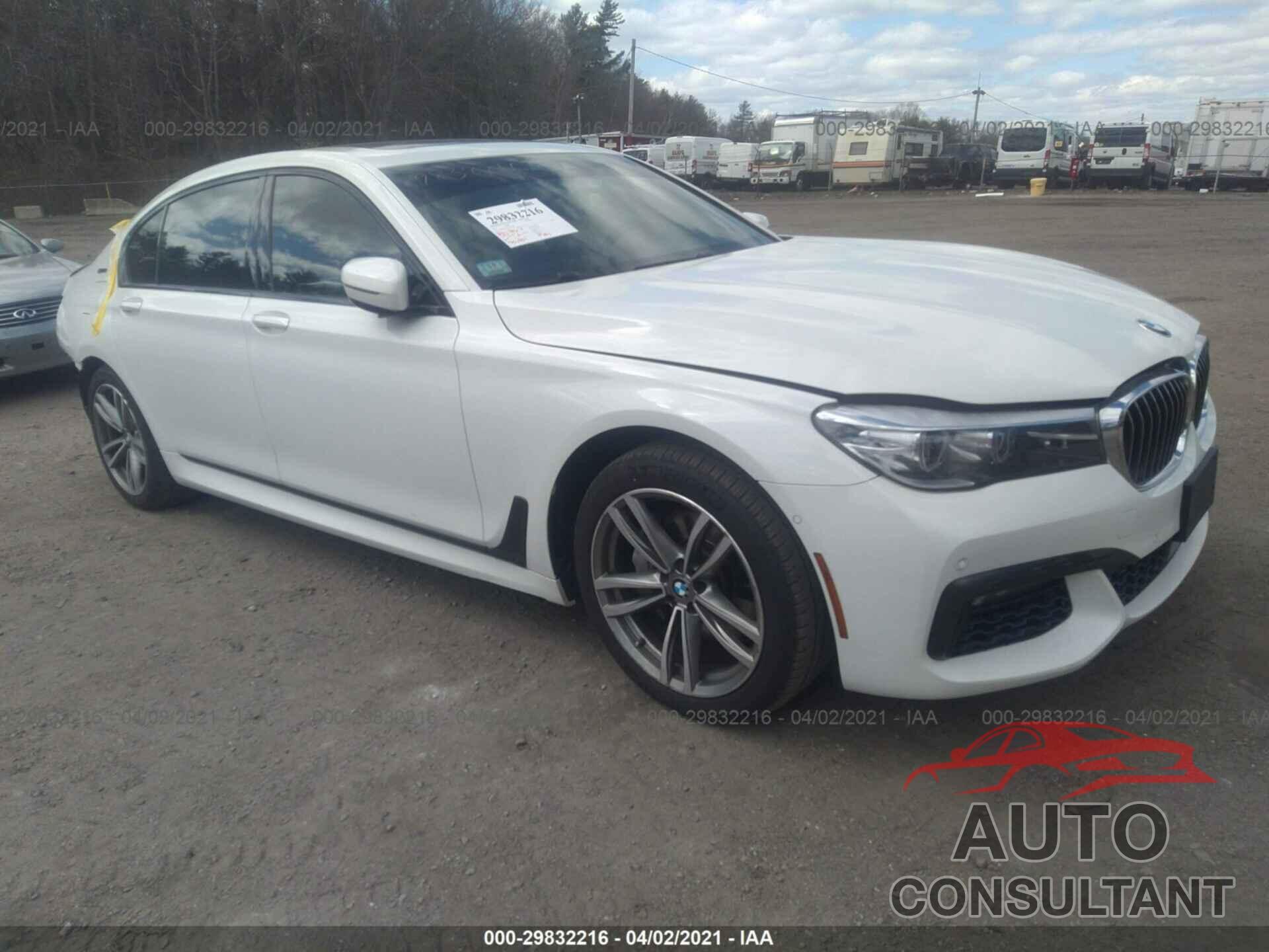 BMW 7 SERIES 2017 - WBA7J2C38HG497909