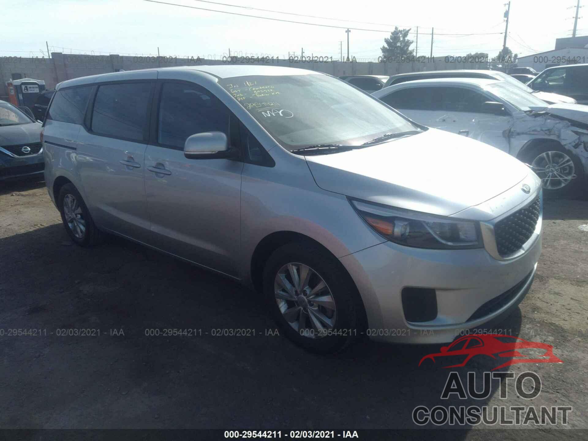 KIA SEDONA 2016 - KNDMA5C1XG6156845