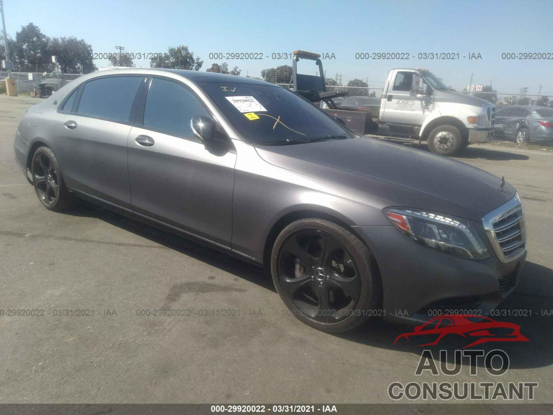 MERCEDES-BENZ S-CLASS 2016 - WDDUX7GB4GA224315