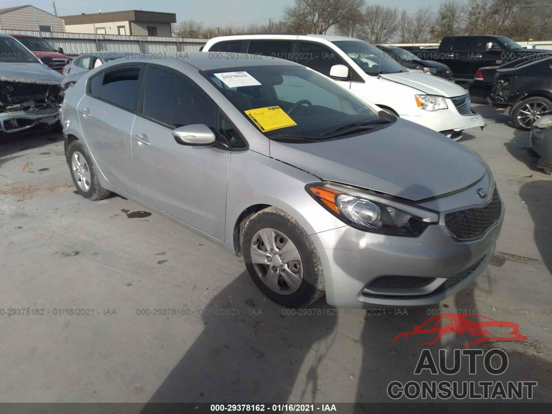 KIA FORTE 2016 - KNAFX4A67G5551407