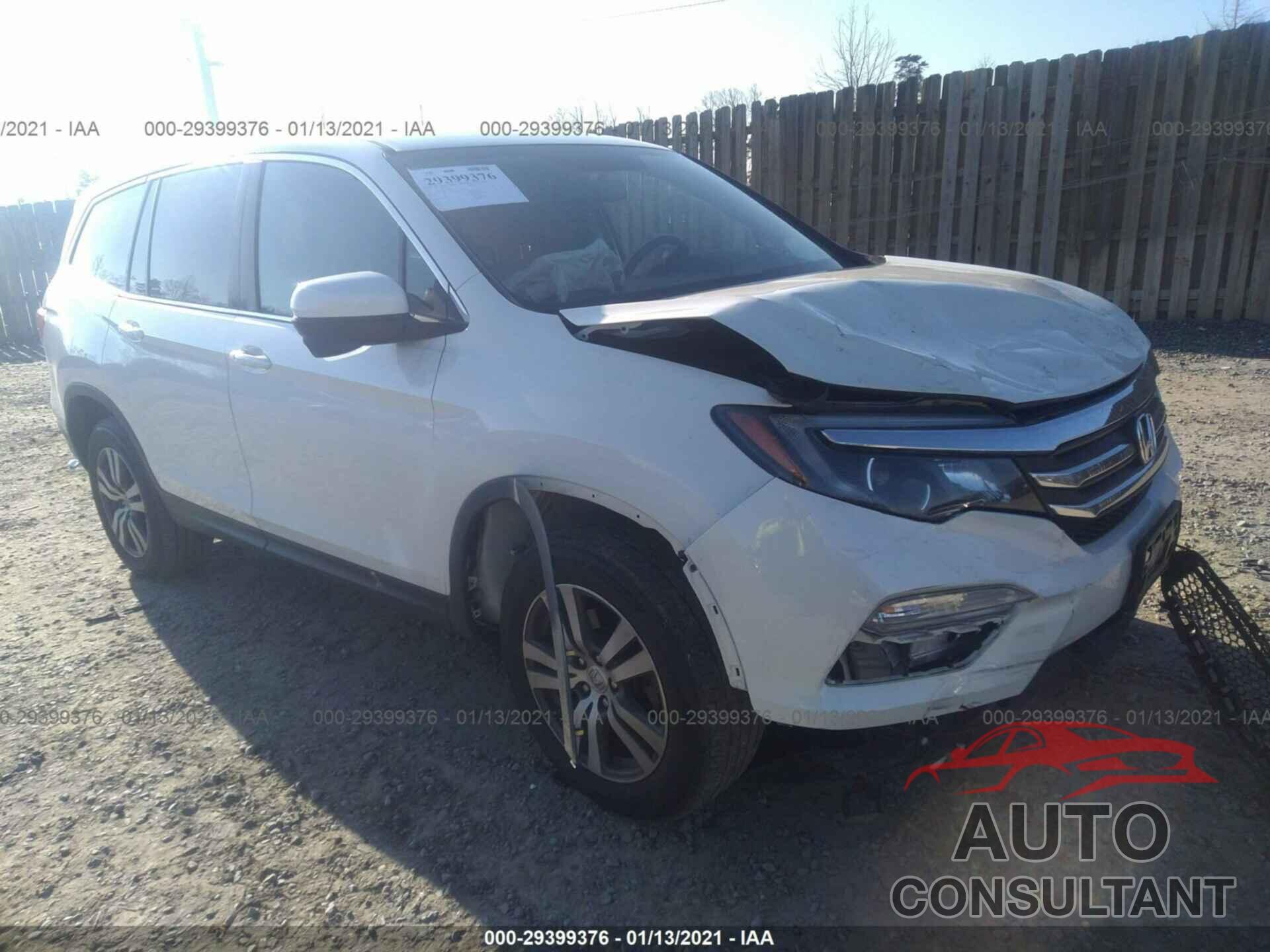 HONDA PILOT 2016 - 5FNYF6H54GB088048