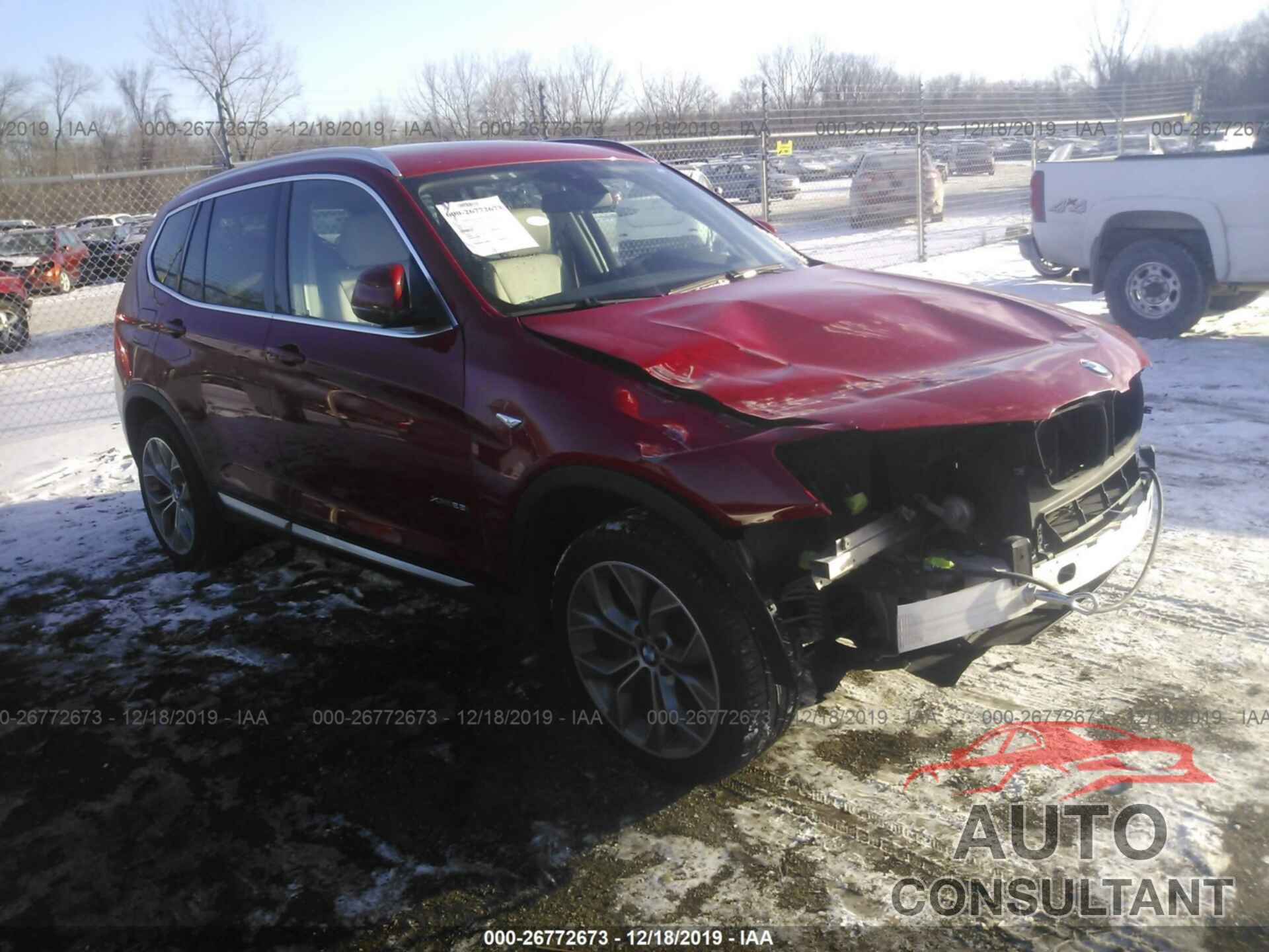 BMW X3 2016 - 5UXWX9C56G0D74030