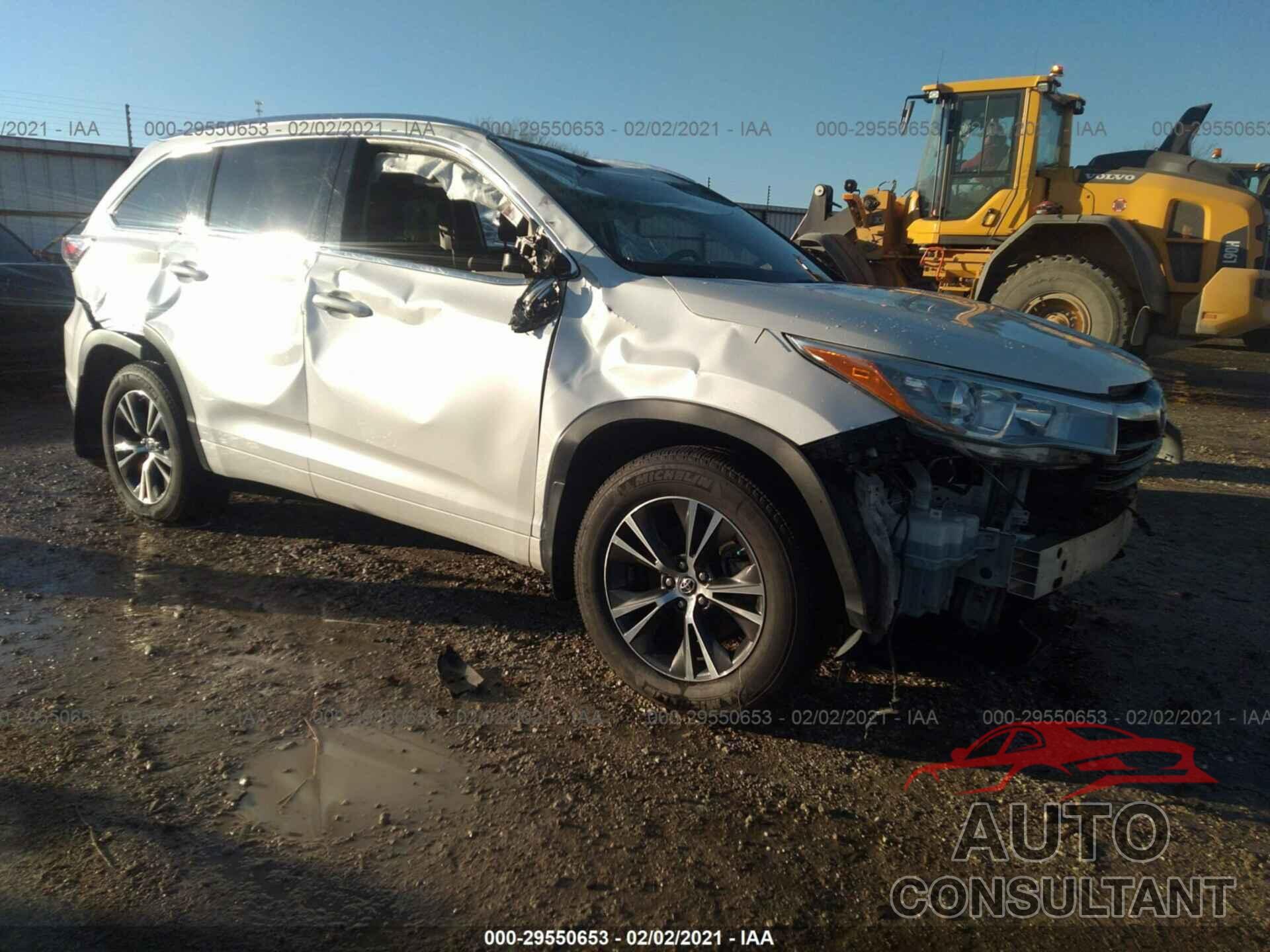 TOYOTA HIGHLANDER 2016 - 5TDKKRFH7GS133222