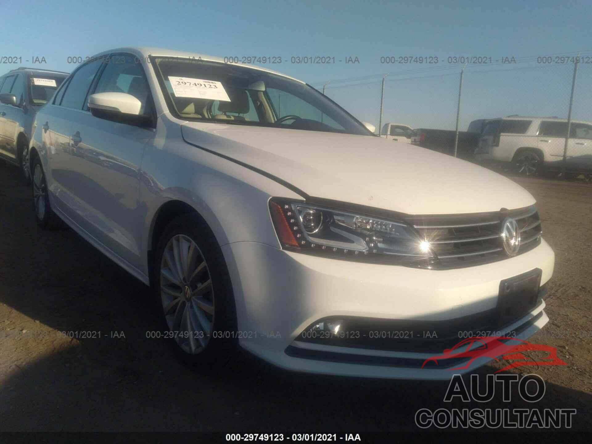 VOLKSWAGEN JETTA SEDAN 2016 - 3VWL17AJ2GM334545