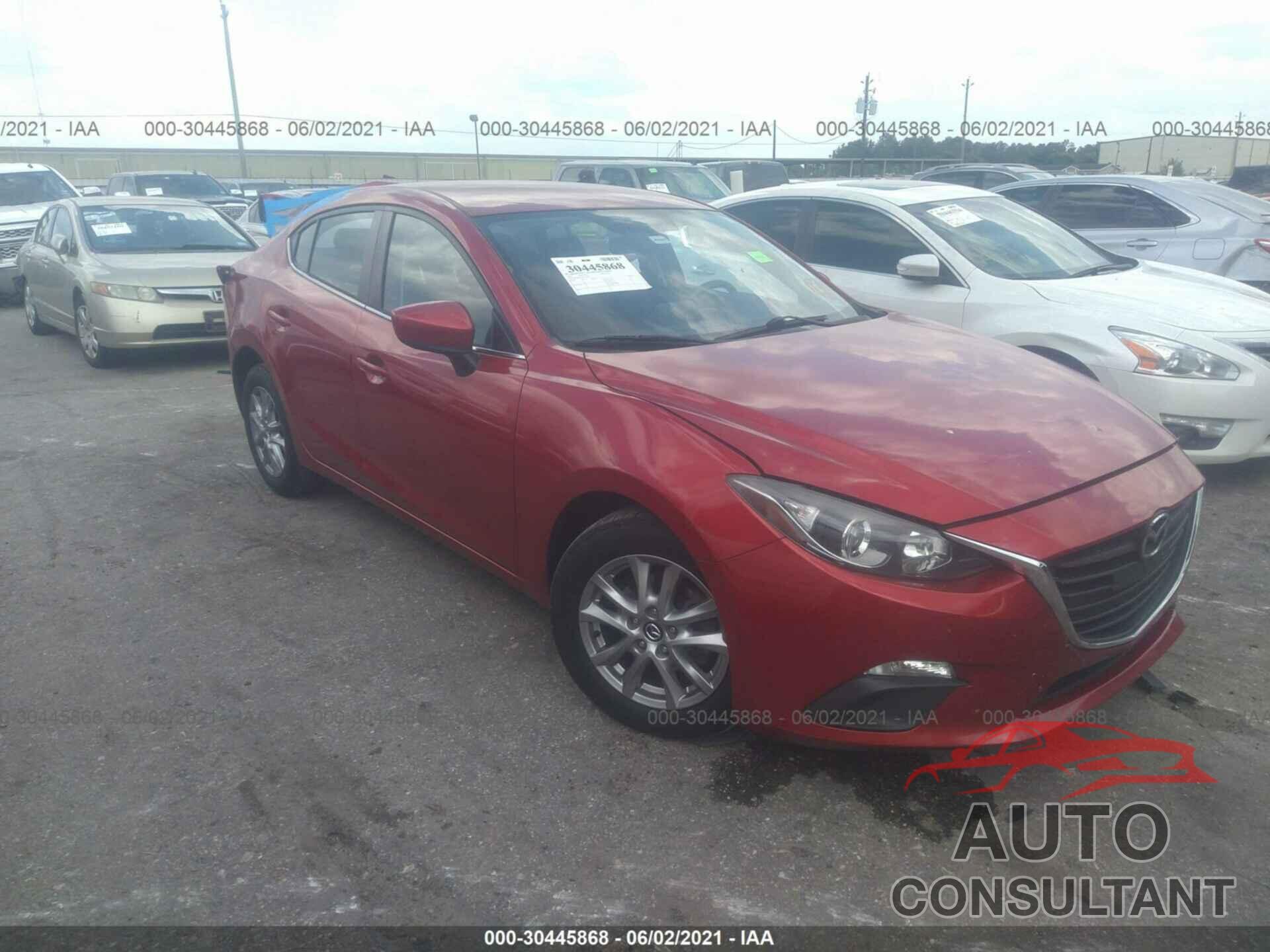 MAZDA MAZDA3 2016 - JM1BM1U75G1307596