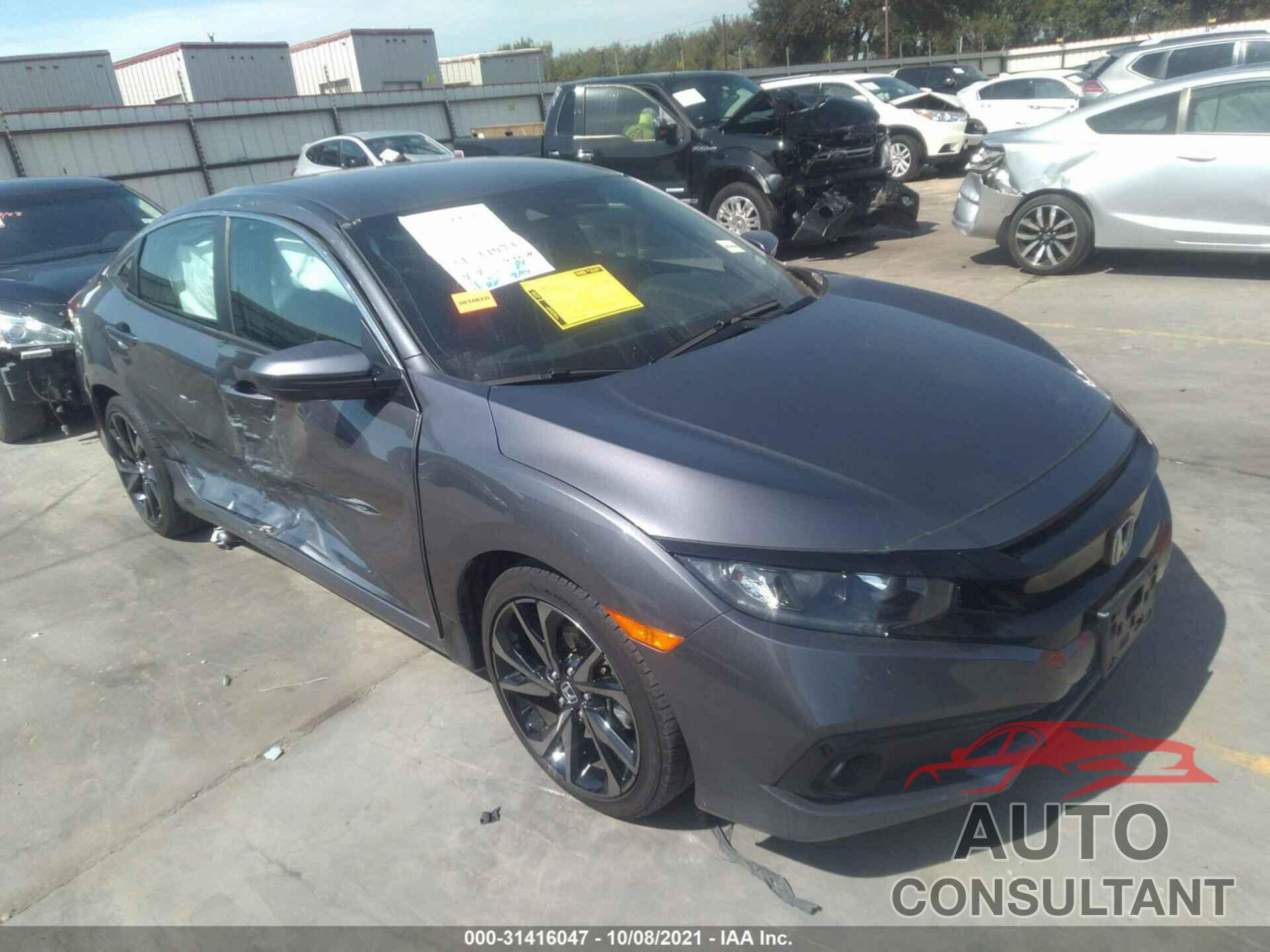 HONDA CIVIC SEDAN 2019 - 2HGFC2F81KH595662