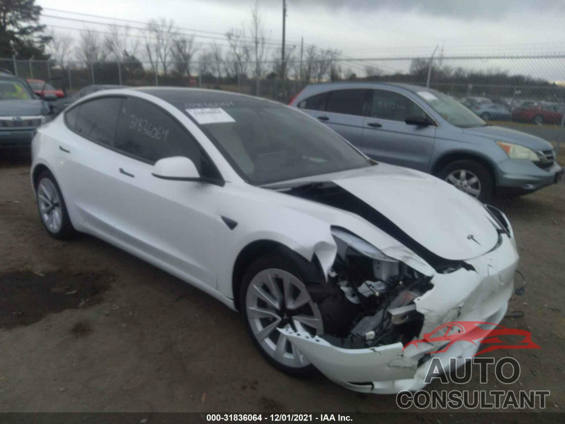 TESLA MODEL 3 2021 - 5YJ3E1EBXMF038048