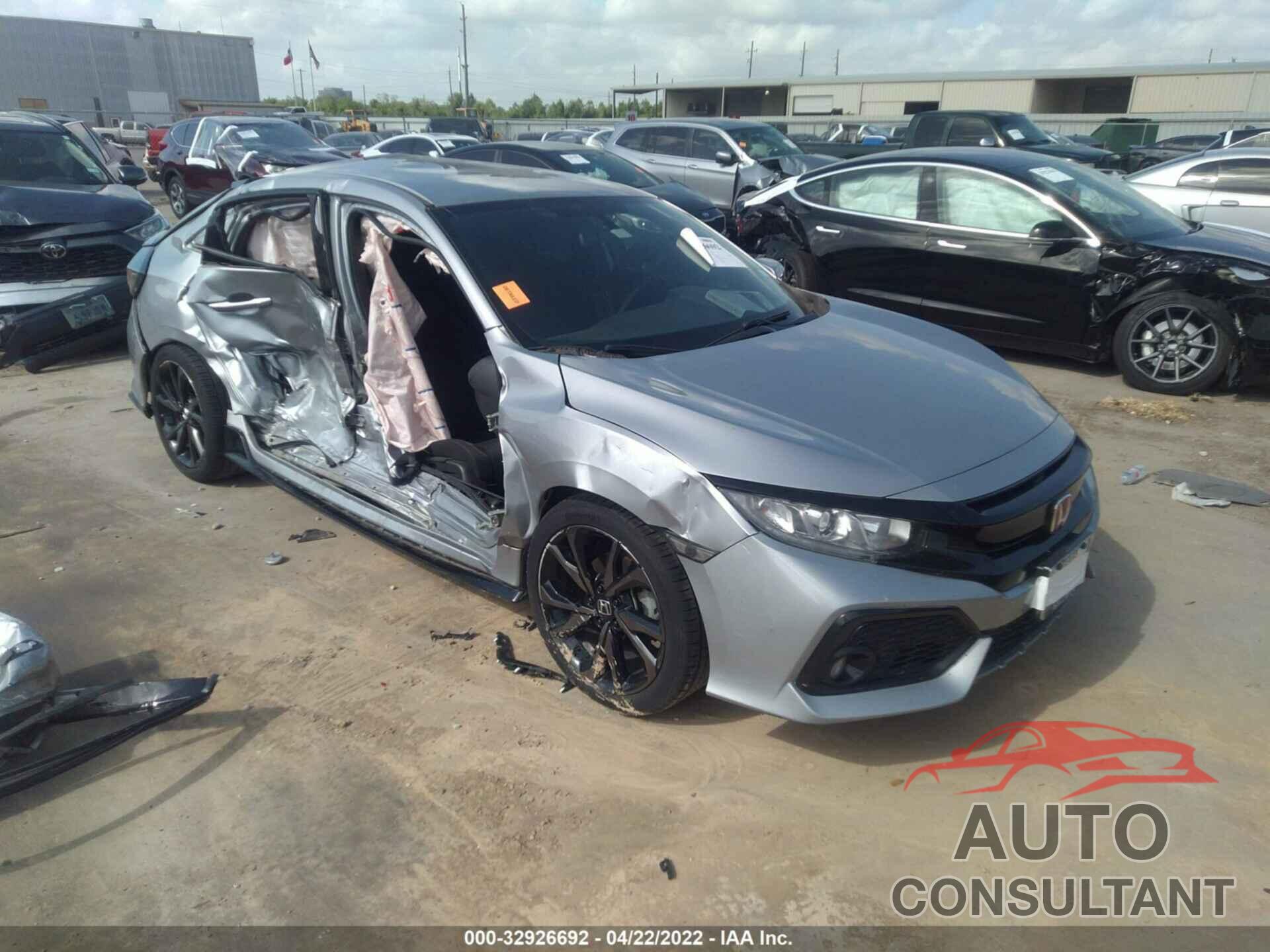 HONDA CIVIC HATCHBACK 2017 - SHHFK7H49HU208961