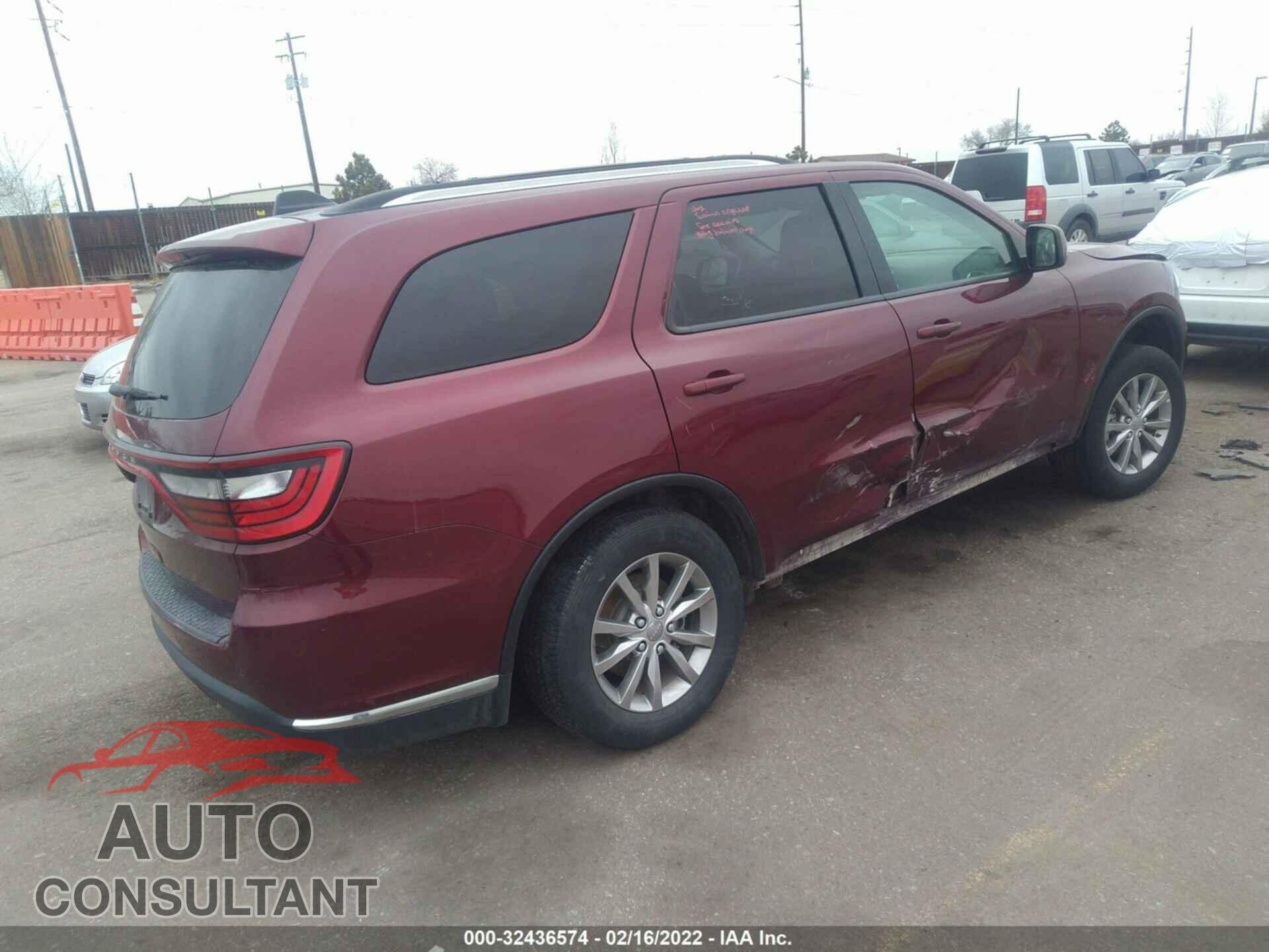 DODGE DURANGO 2017 - 1C4RDJAG9HC681217