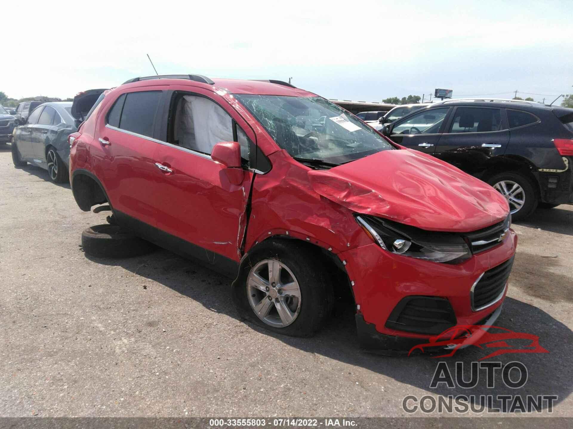 CHEVROLET TRAX 2018 - 3GNCJLSB2JL162802