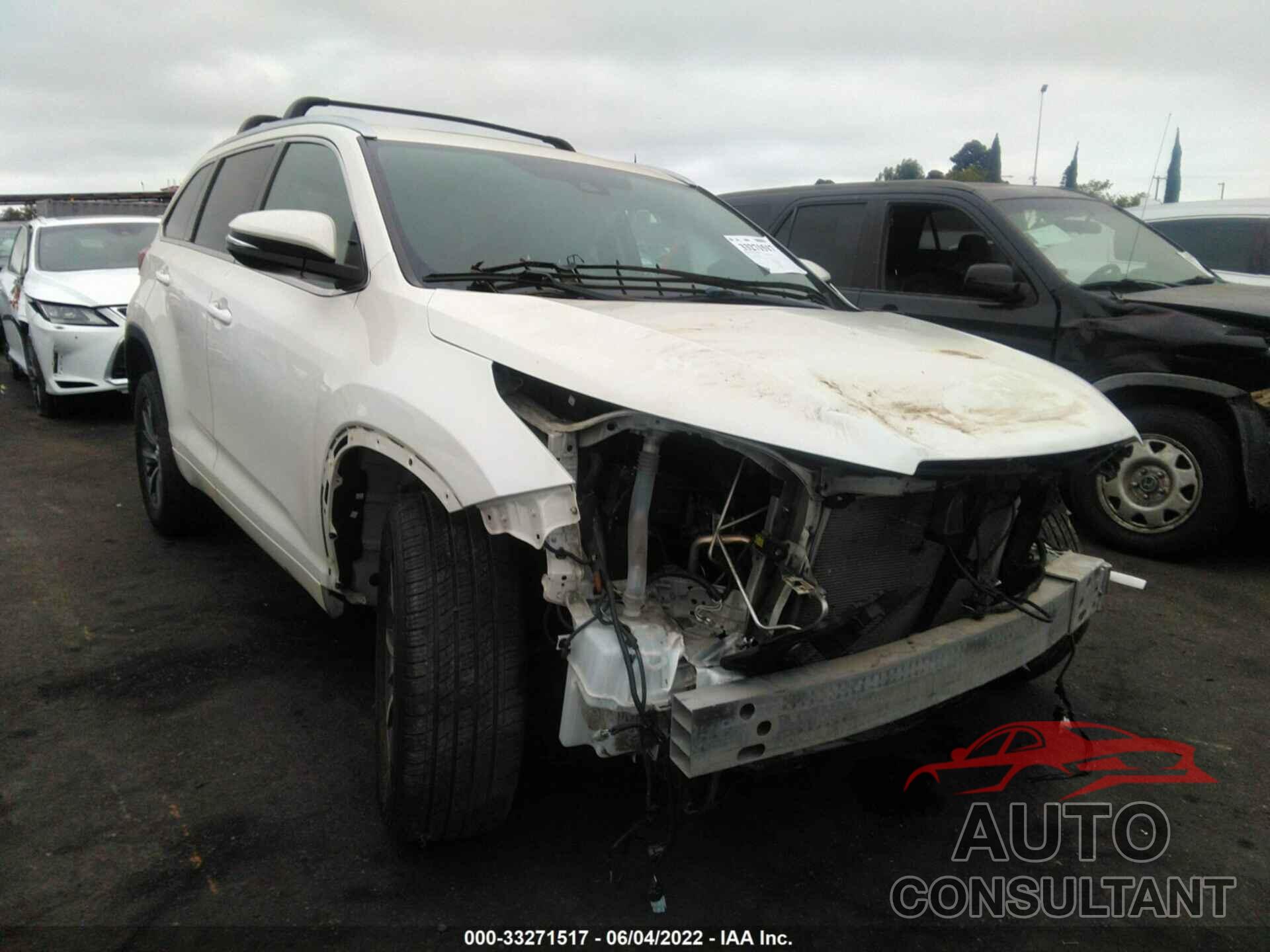 TOYOTA HIGHLANDER 2018 - 5TDKZRFH8JS545622