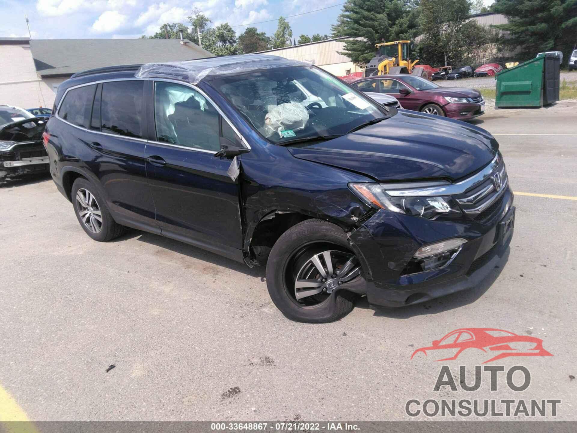 HONDA PILOT 2017 - 5FNYF6H57HB085677