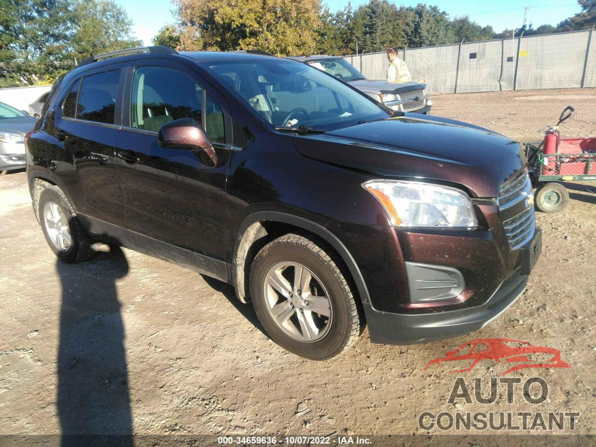 CHEVROLET TRAX 2016 - KL7CJPSB2GB550118