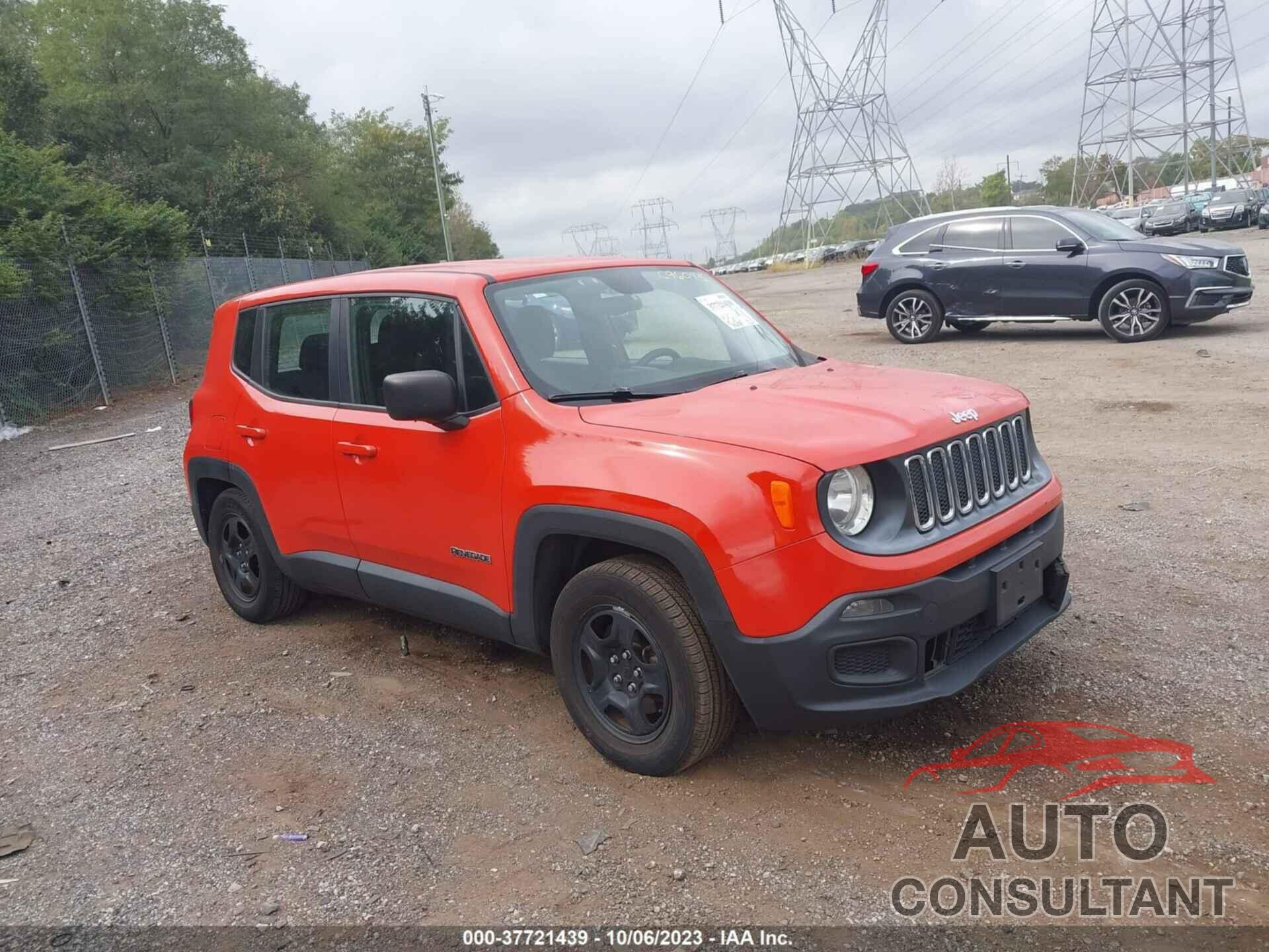 JEEP RENEGADE 2016 - ZACCJAAT1GPC96045