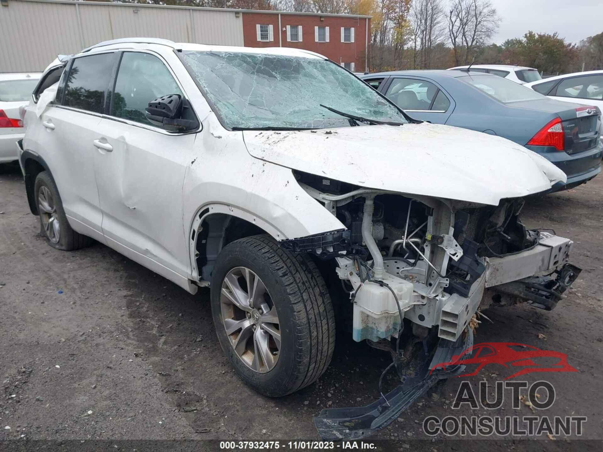 TOYOTA HIGHLANDER 2015 - 5TDJKRFH0FS203976
